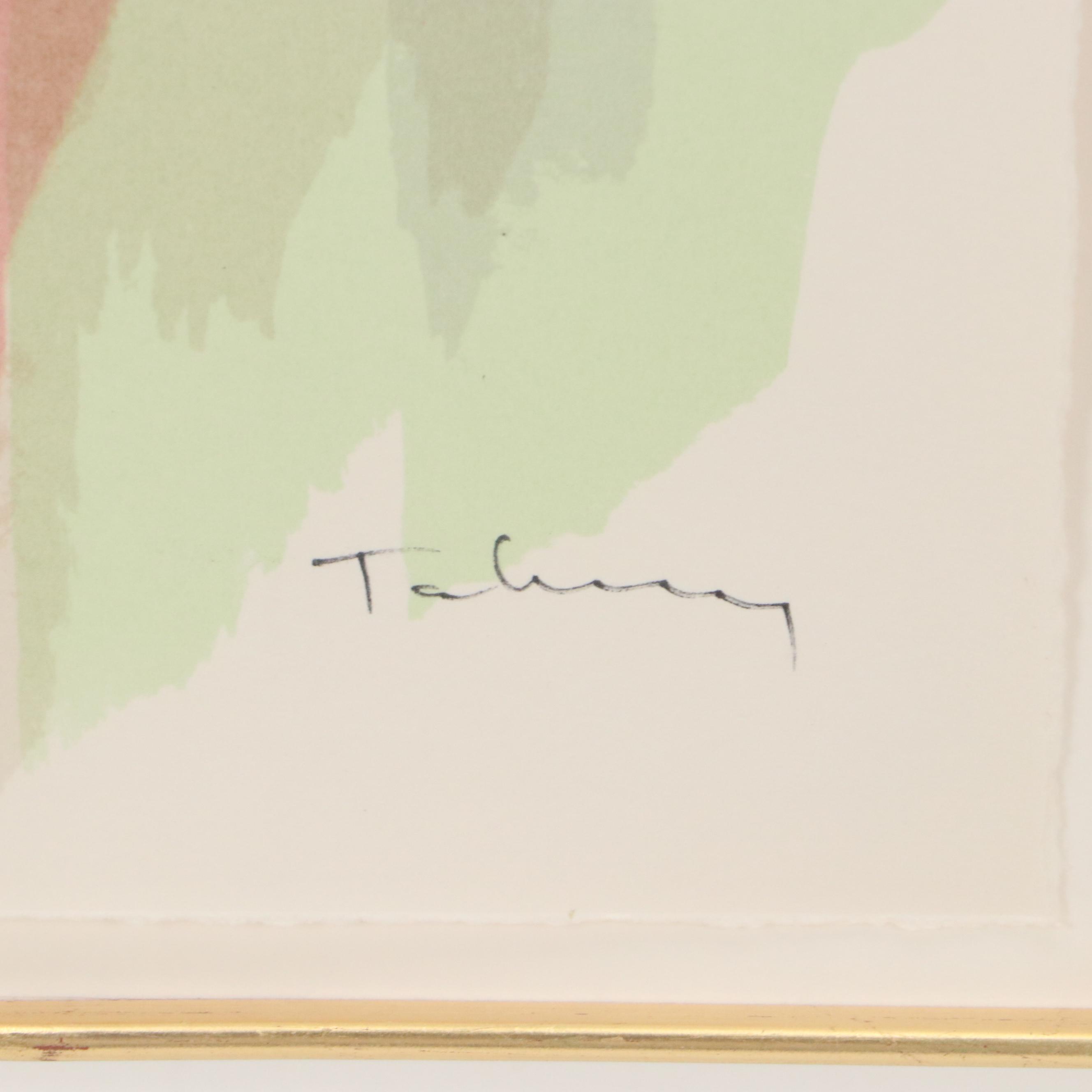 Itzchak Tarkay Serigraph "Le Divan," Late 20th Century