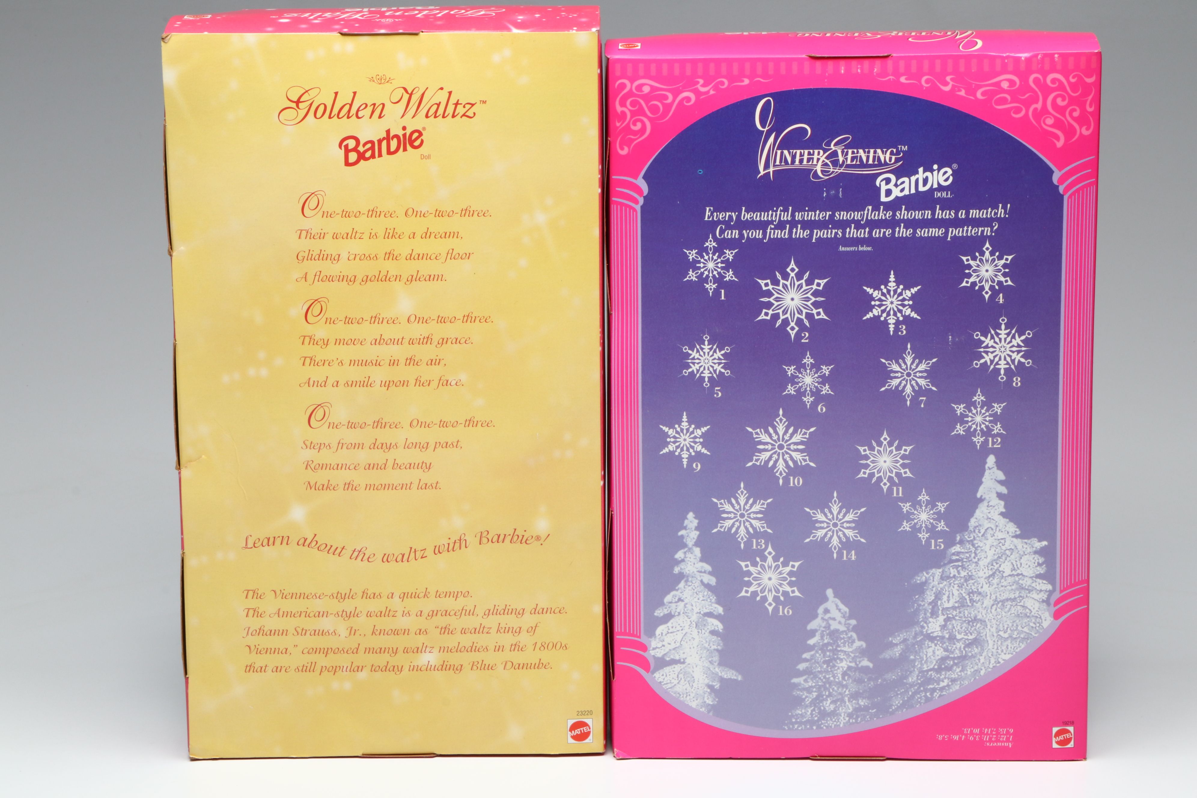 Barbie "Winter Evening", "Peppermint Princess", and Other Barbie Dolls