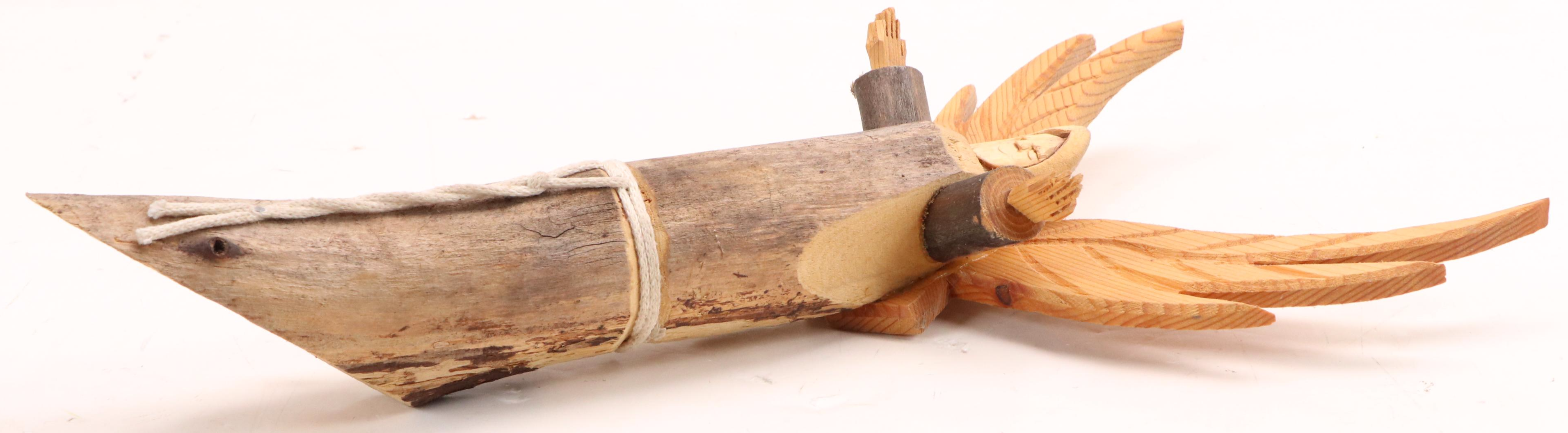 Hector Rascon Hand-Carved Wood Angel