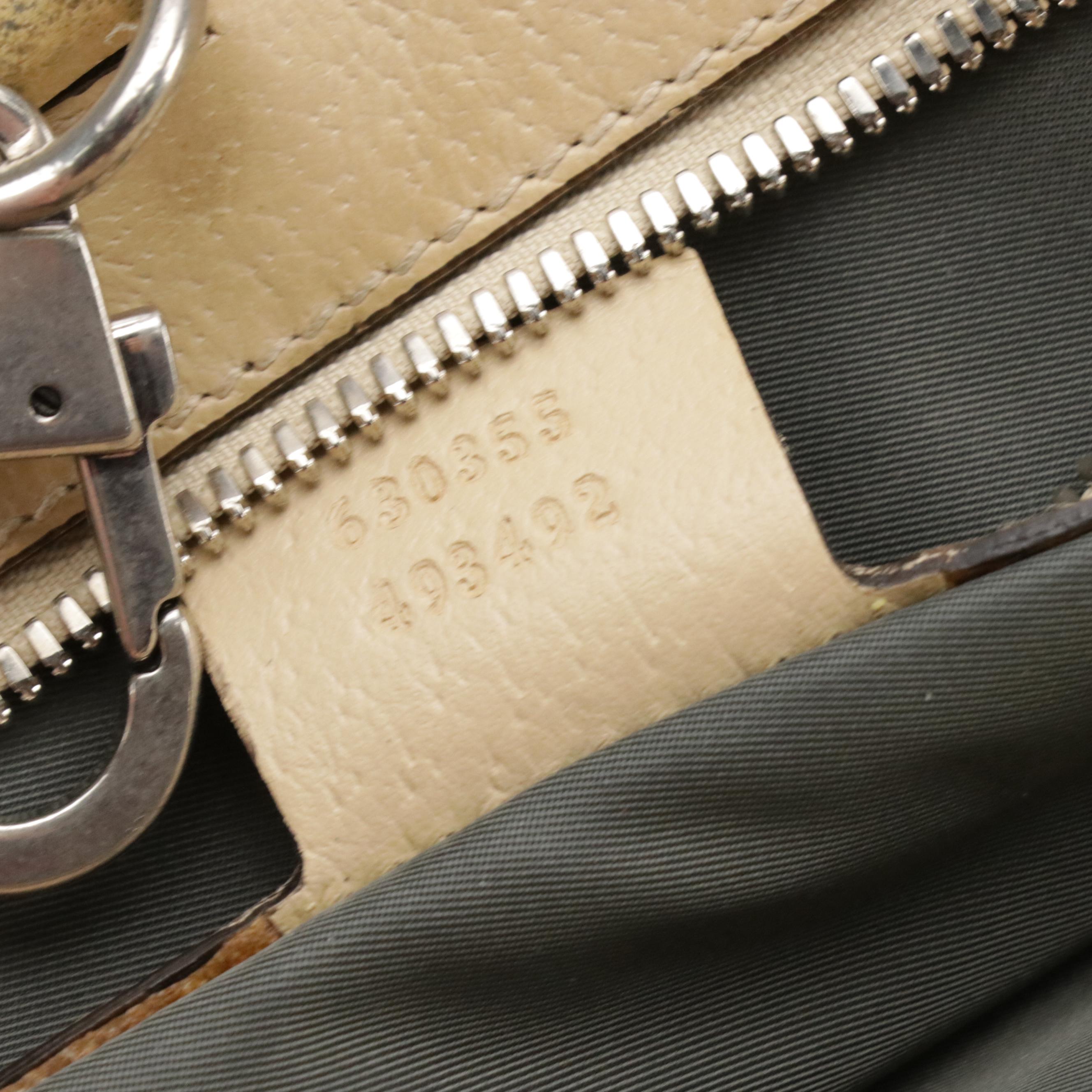 Gucci Off the Grid Two-Way Tote in Jumbo GG Grey Econyl Nylon and Leather Trim