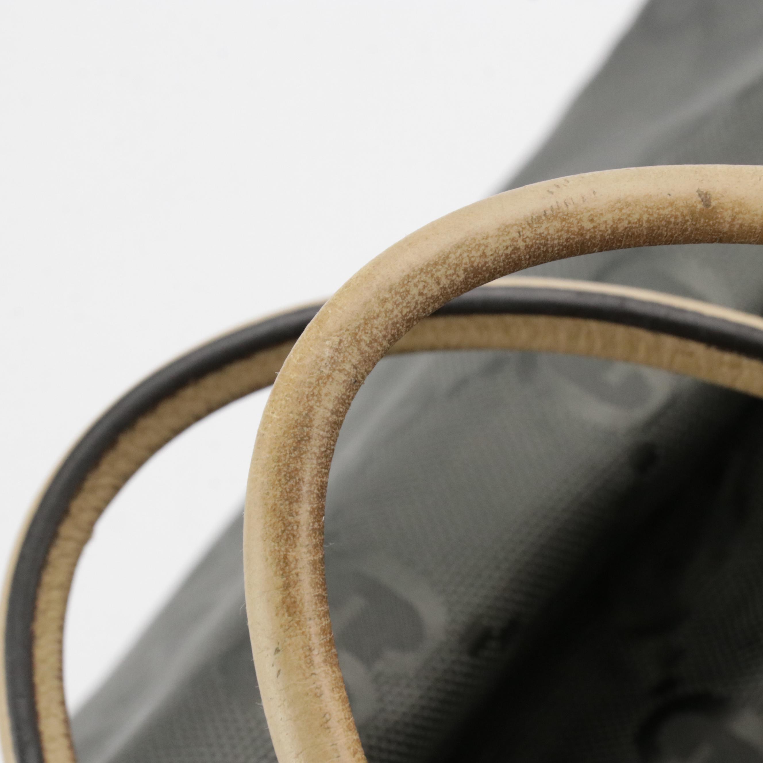 Gucci Off the Grid Two-Way Tote in Jumbo GG Grey Econyl Nylon and Leather Trim