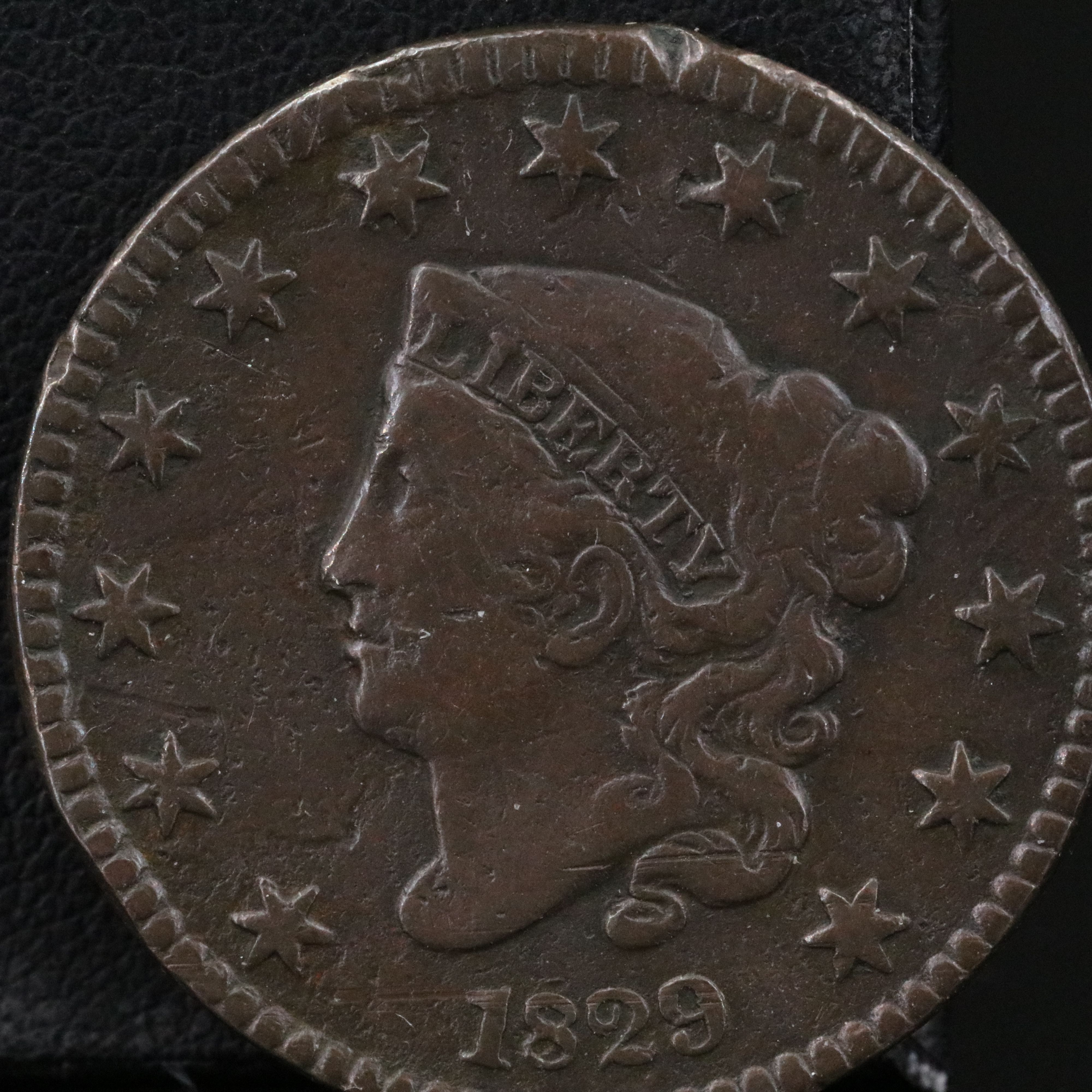 1829 Coronet Head Large Cent