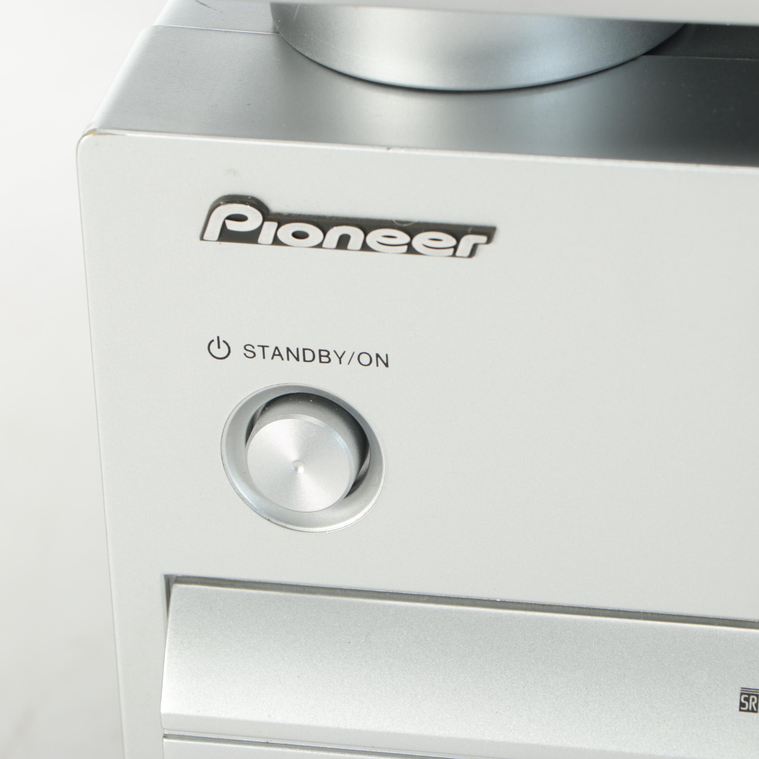 Two Pioneer SX-315 Audio Multichannel Receivers with Nintendo Wii Video Games