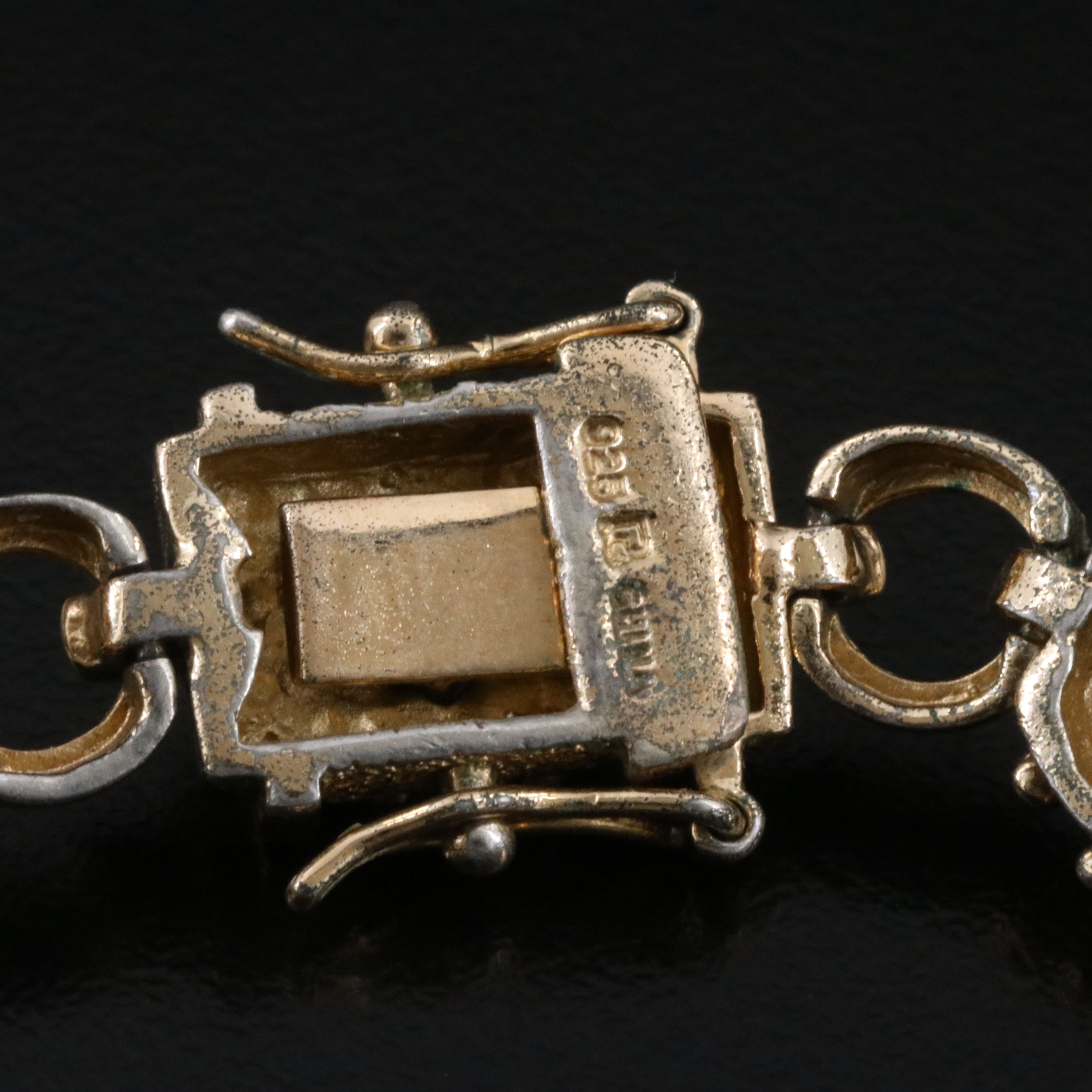 Sterling Gemstone Link Bracelet