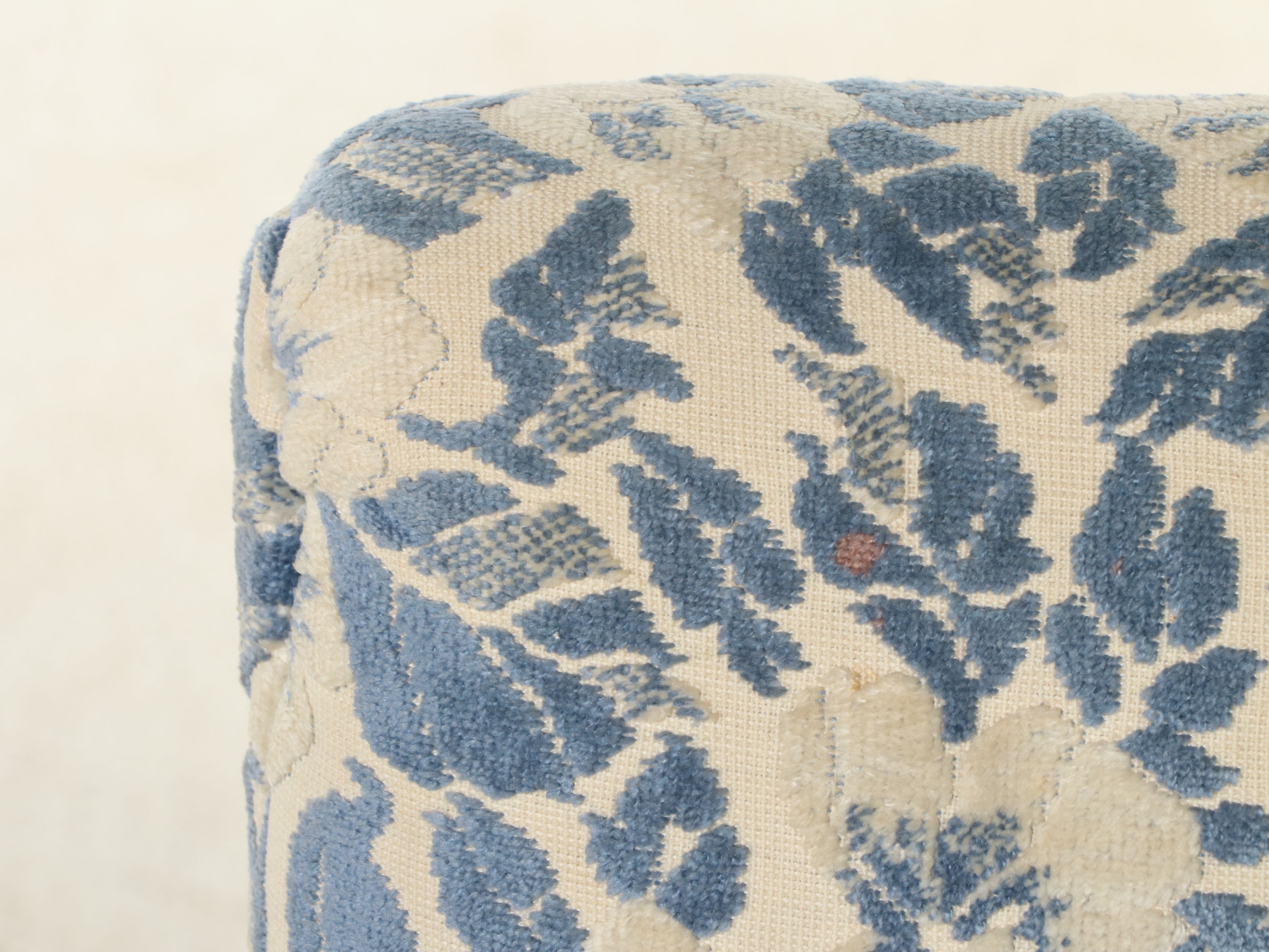 Pair of Mid Century Modern Floral Upholstered Armchairs