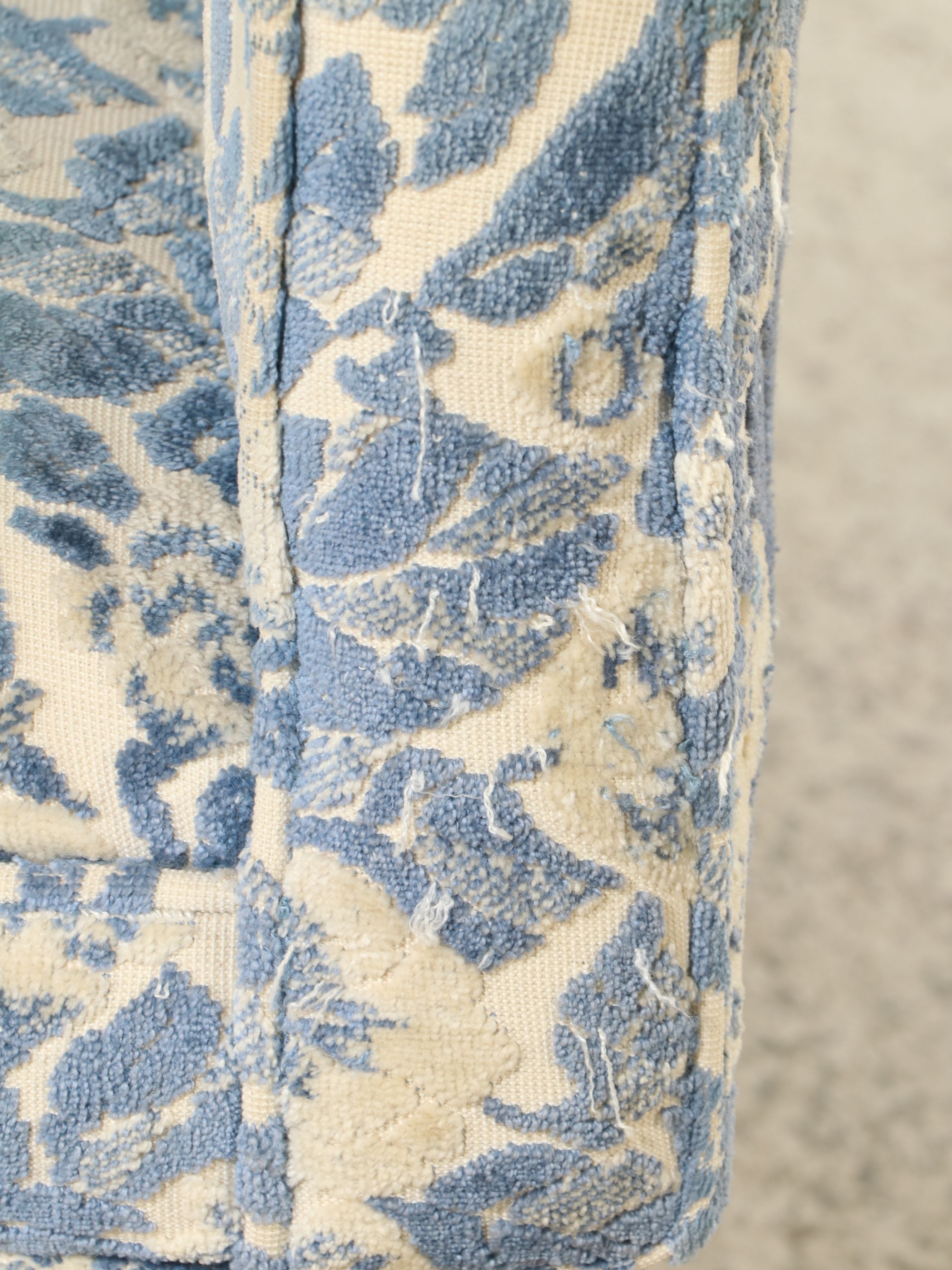 Pair of Mid Century Modern Floral Upholstered Armchairs