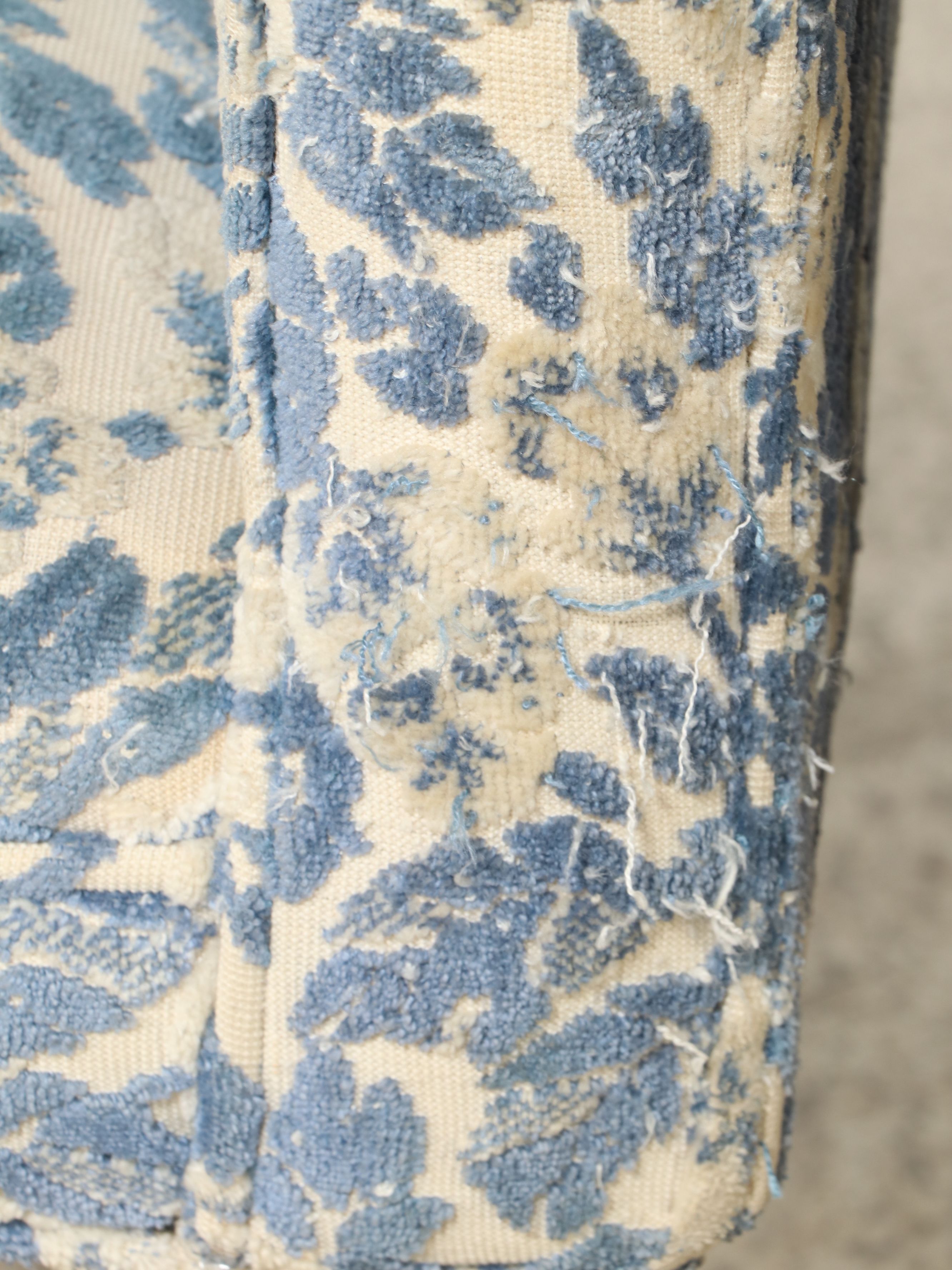 Pair of Mid Century Modern Floral Upholstered Armchairs