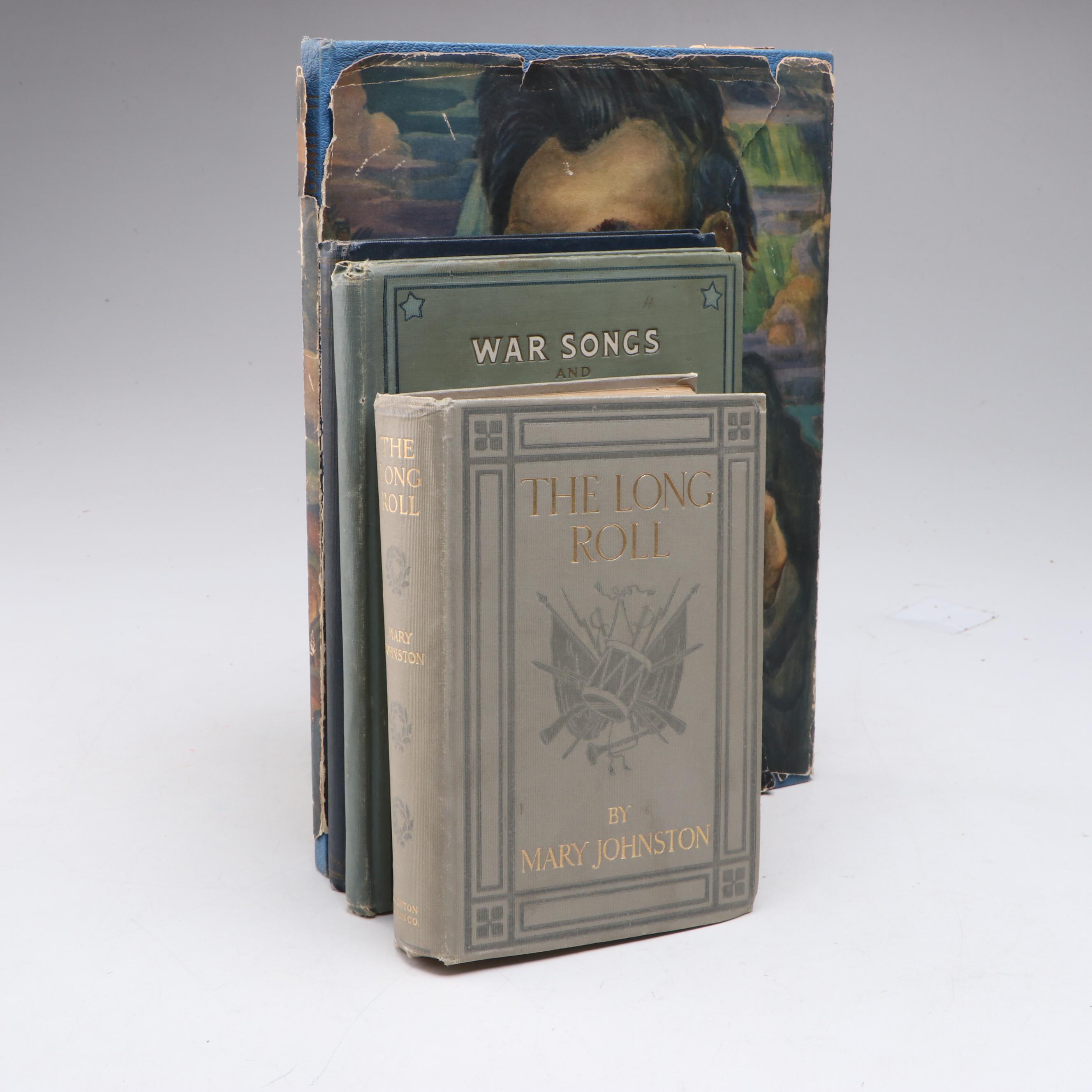 N. C. Wyeth Illustrated "The Long Roll" by Mary Johnston and More Books