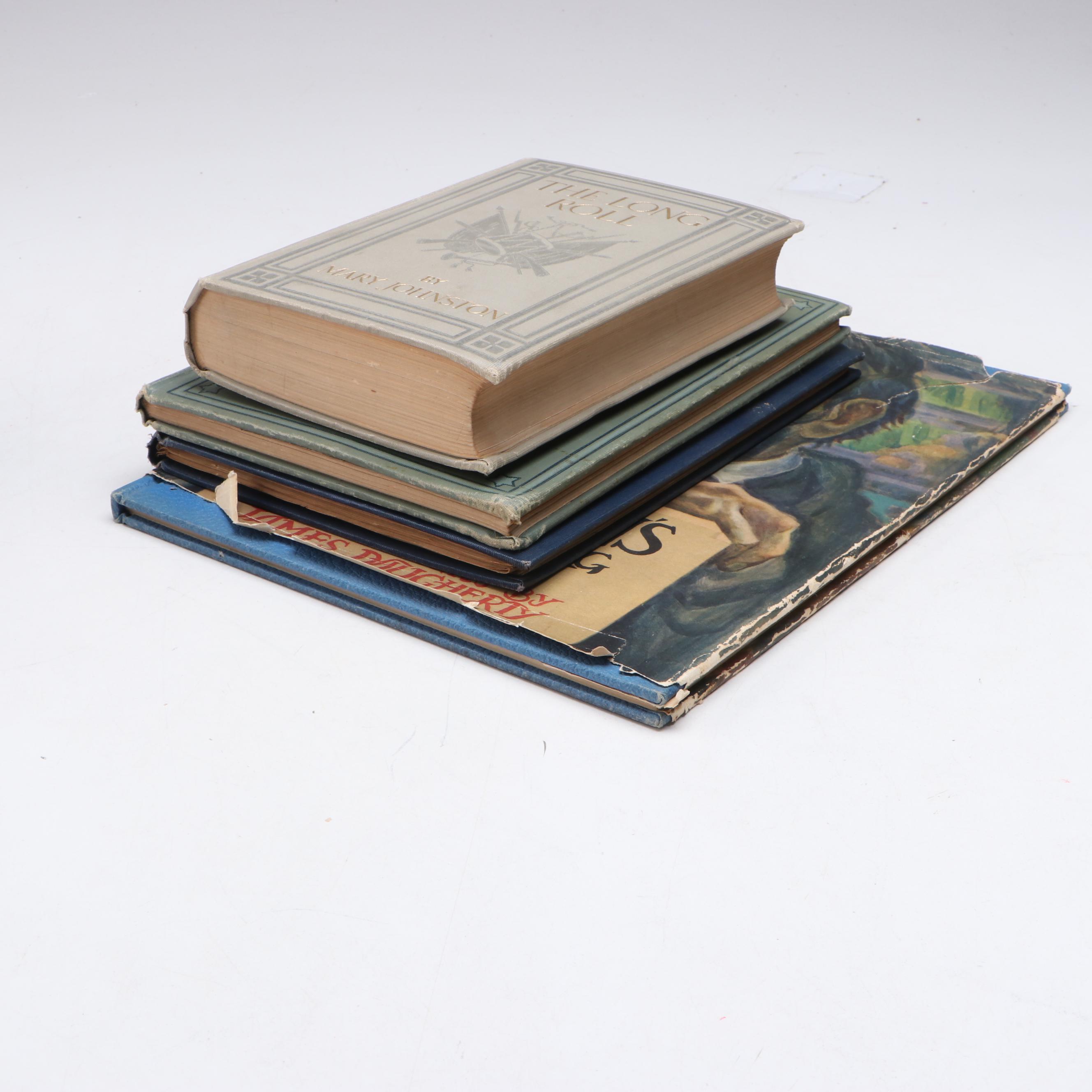 N. C. Wyeth Illustrated "The Long Roll" by Mary Johnston and More Books