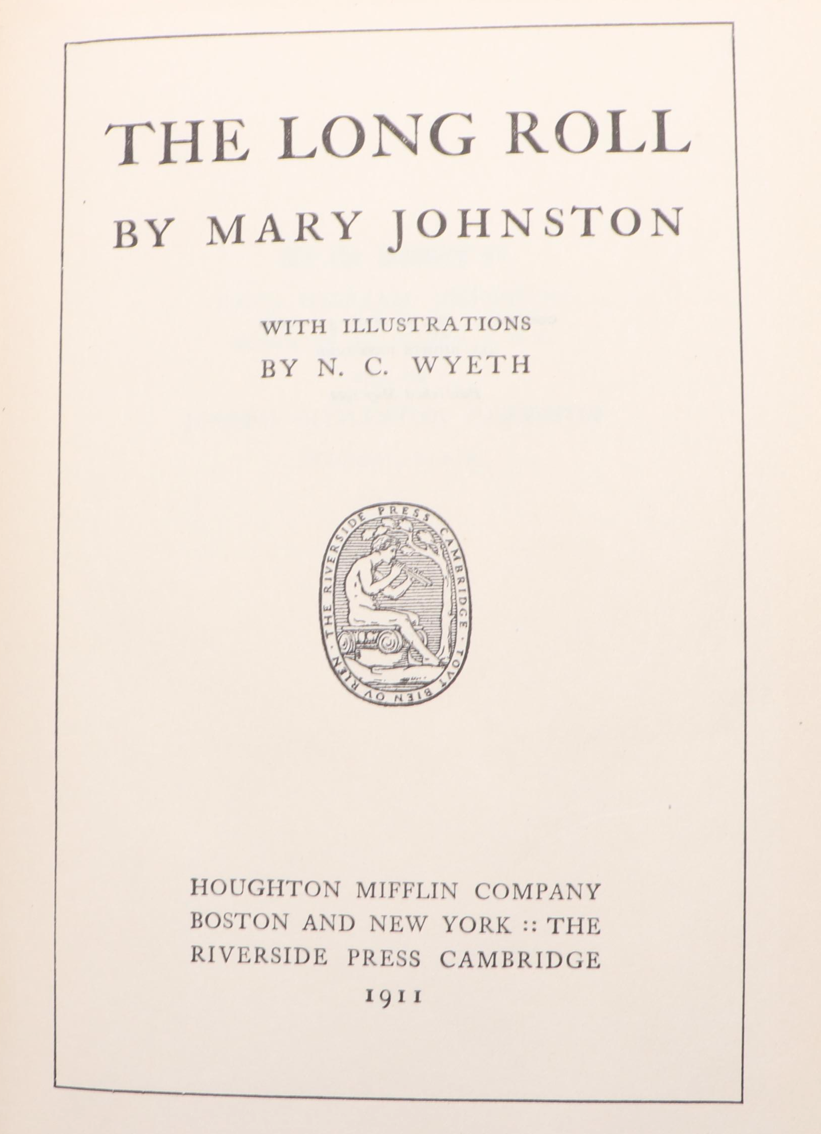 N. C. Wyeth Illustrated "The Long Roll" by Mary Johnston and More Books