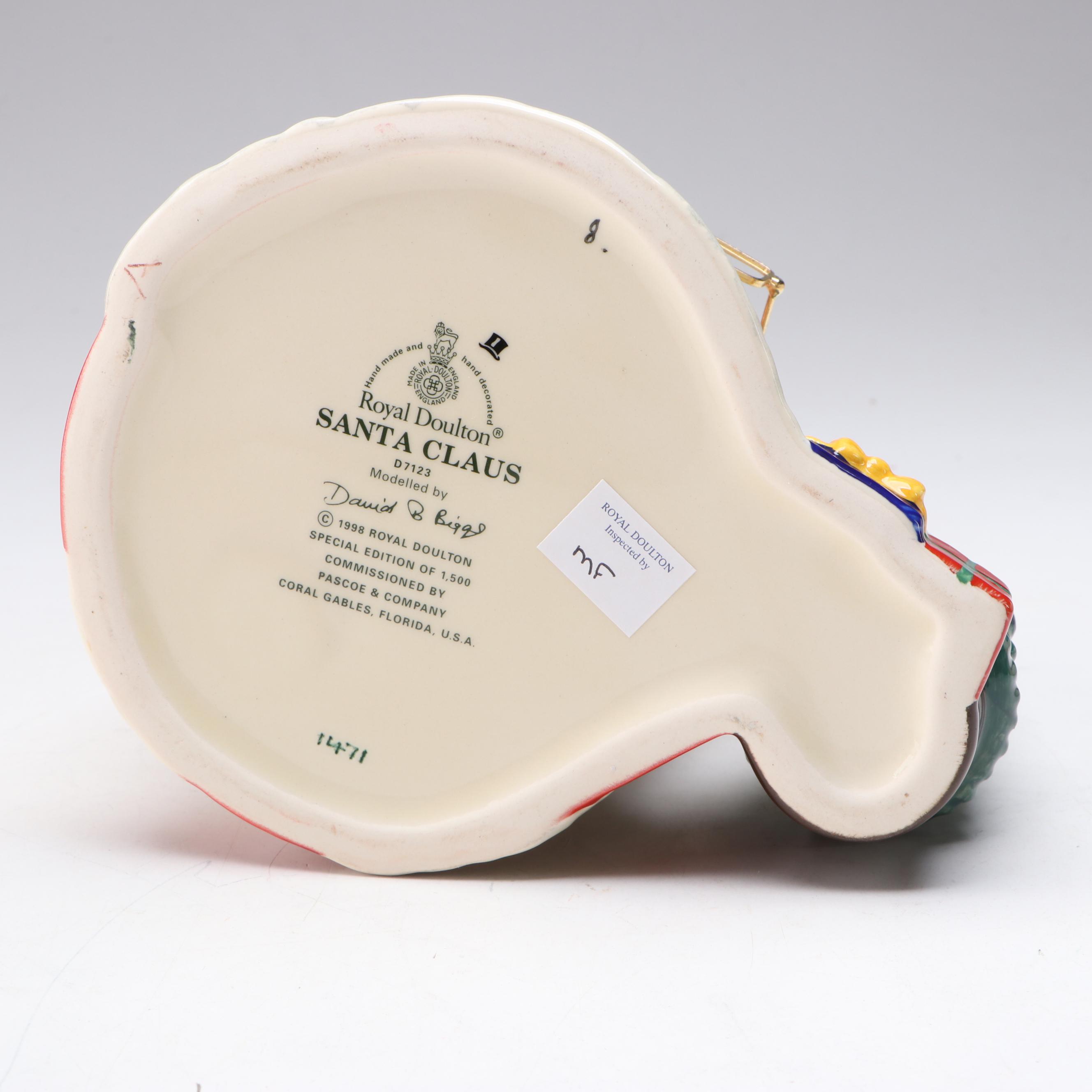 Royal Doulton "Santa Claus" Ceramic Character Mug, 1998