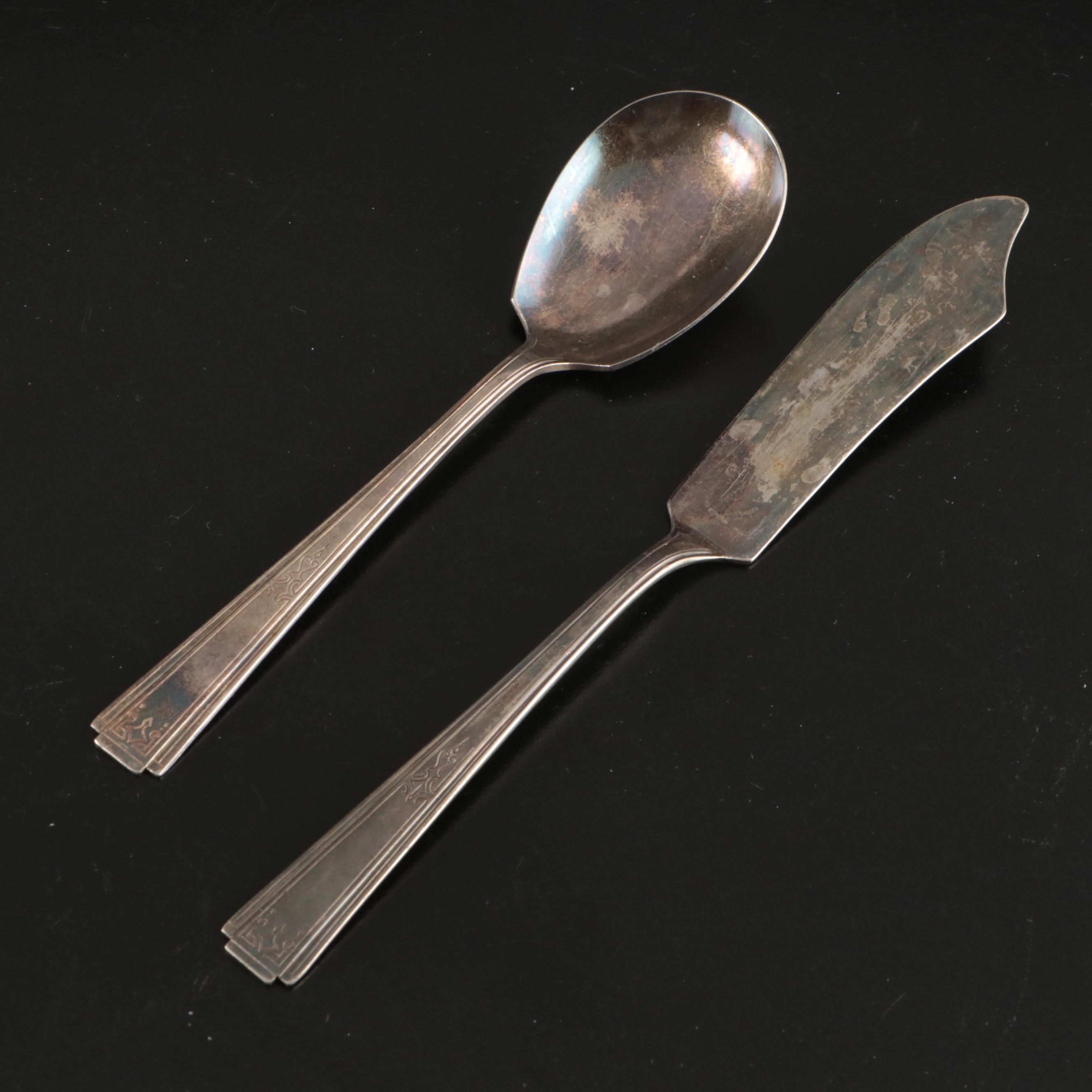 National Silver Co. "Lady Grace" Silver Plate Flatware, 1933