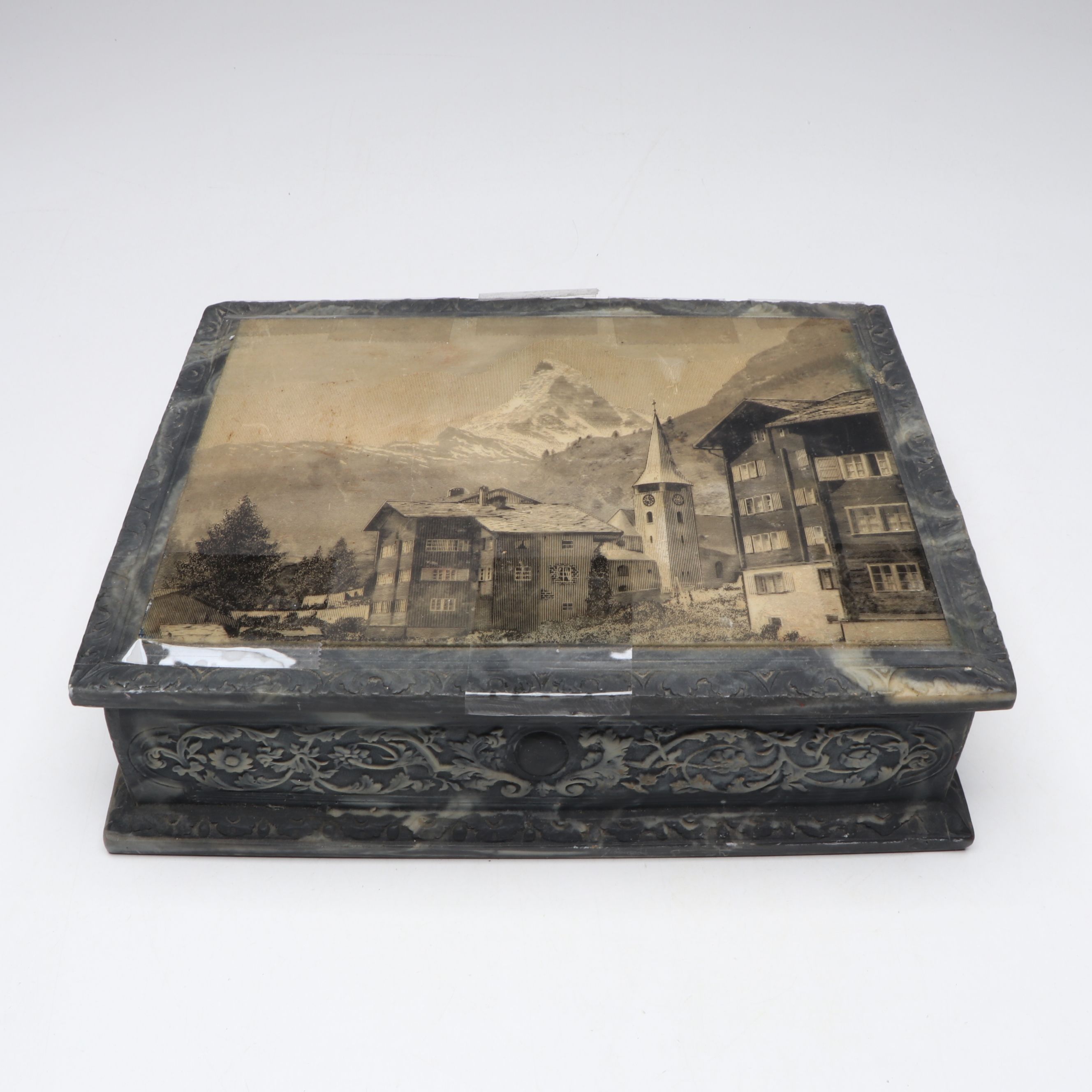 Joseph and Emma Smith Busts with Decorative Box and Classical Décor