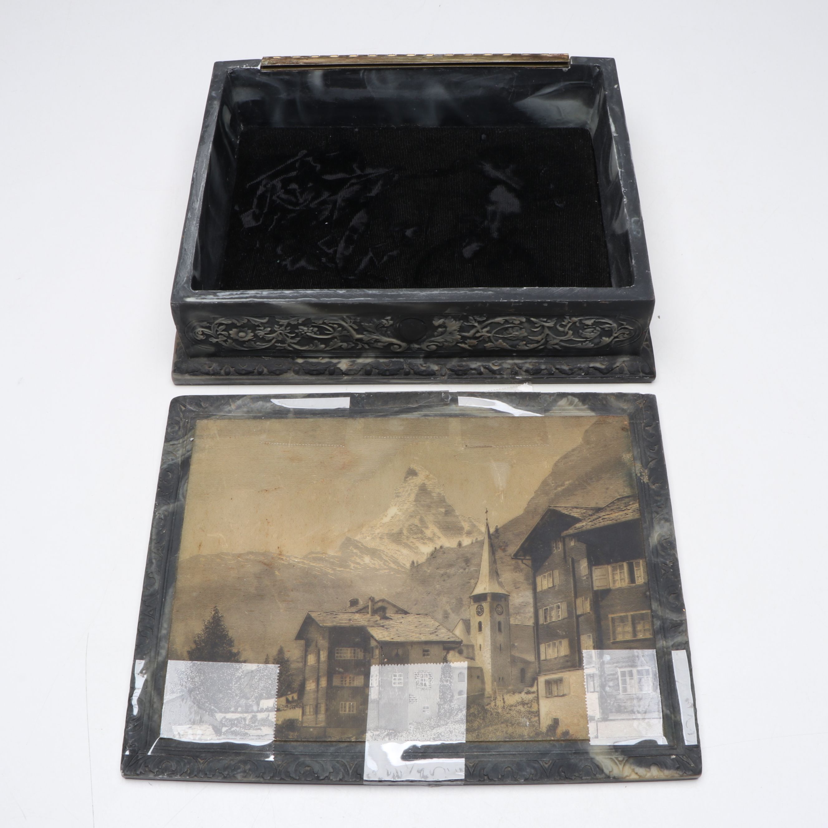 Joseph and Emma Smith Busts with Decorative Box and Classical Décor