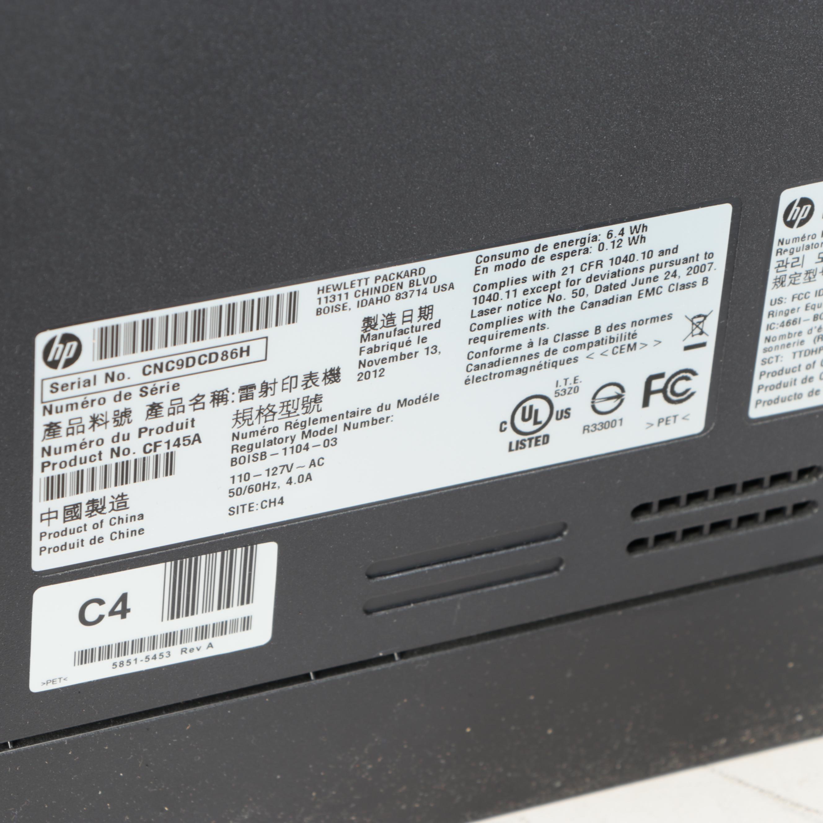 HP LaserJet Pro 200 Color Printer