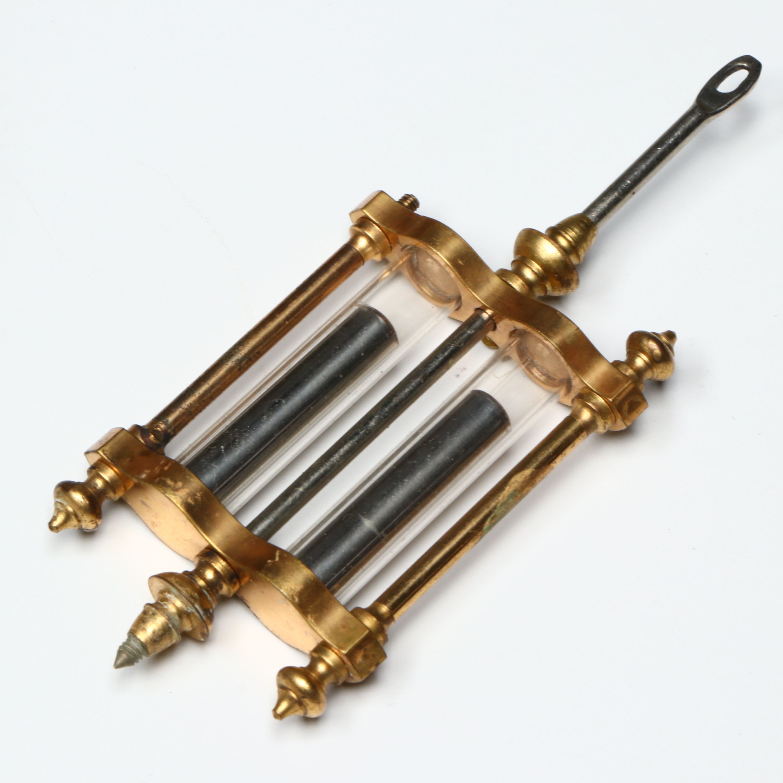 Ansonia Clock Co. Rococo Style Crystal Regulator Clock with Open Escapement