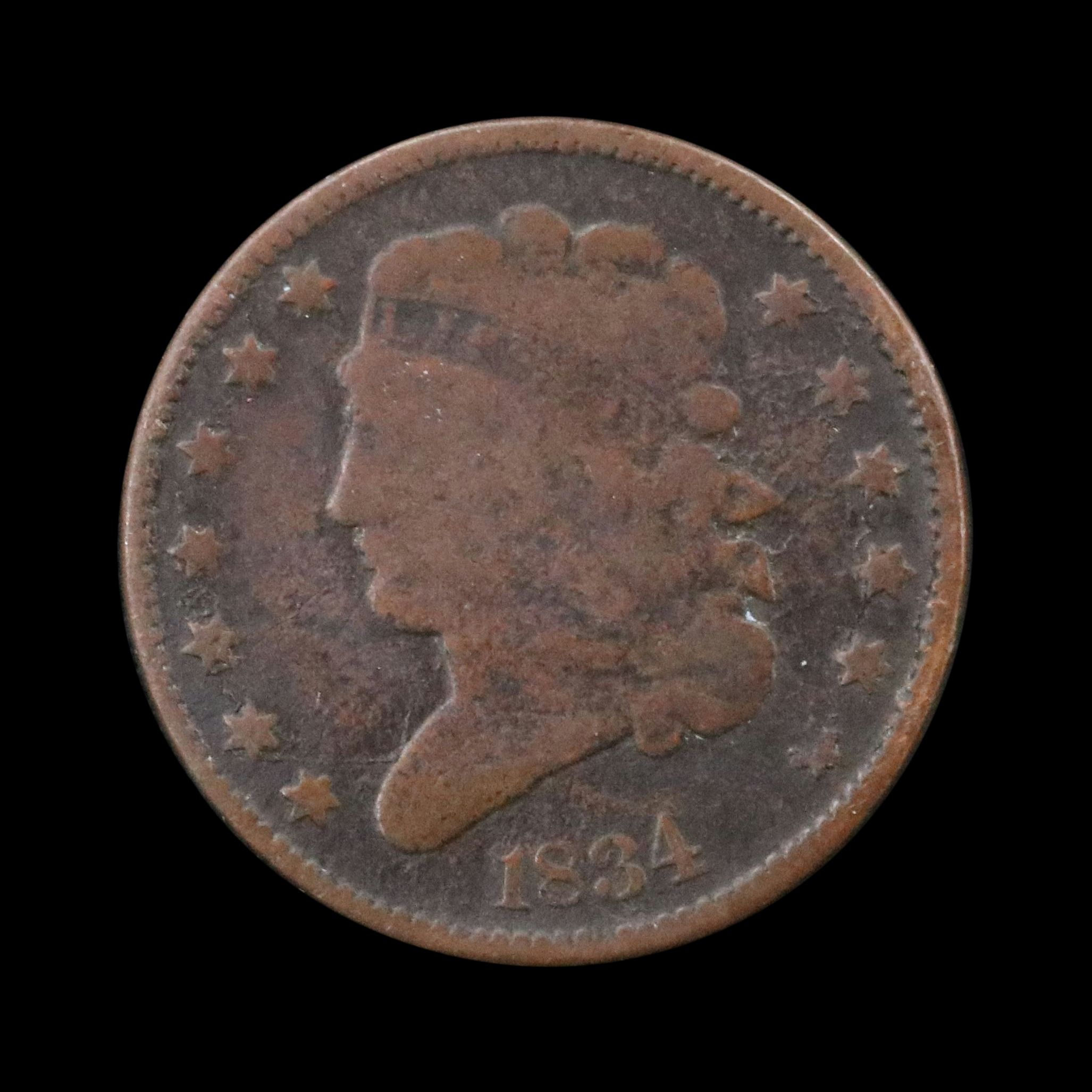 1834 Classic Head Half Cent