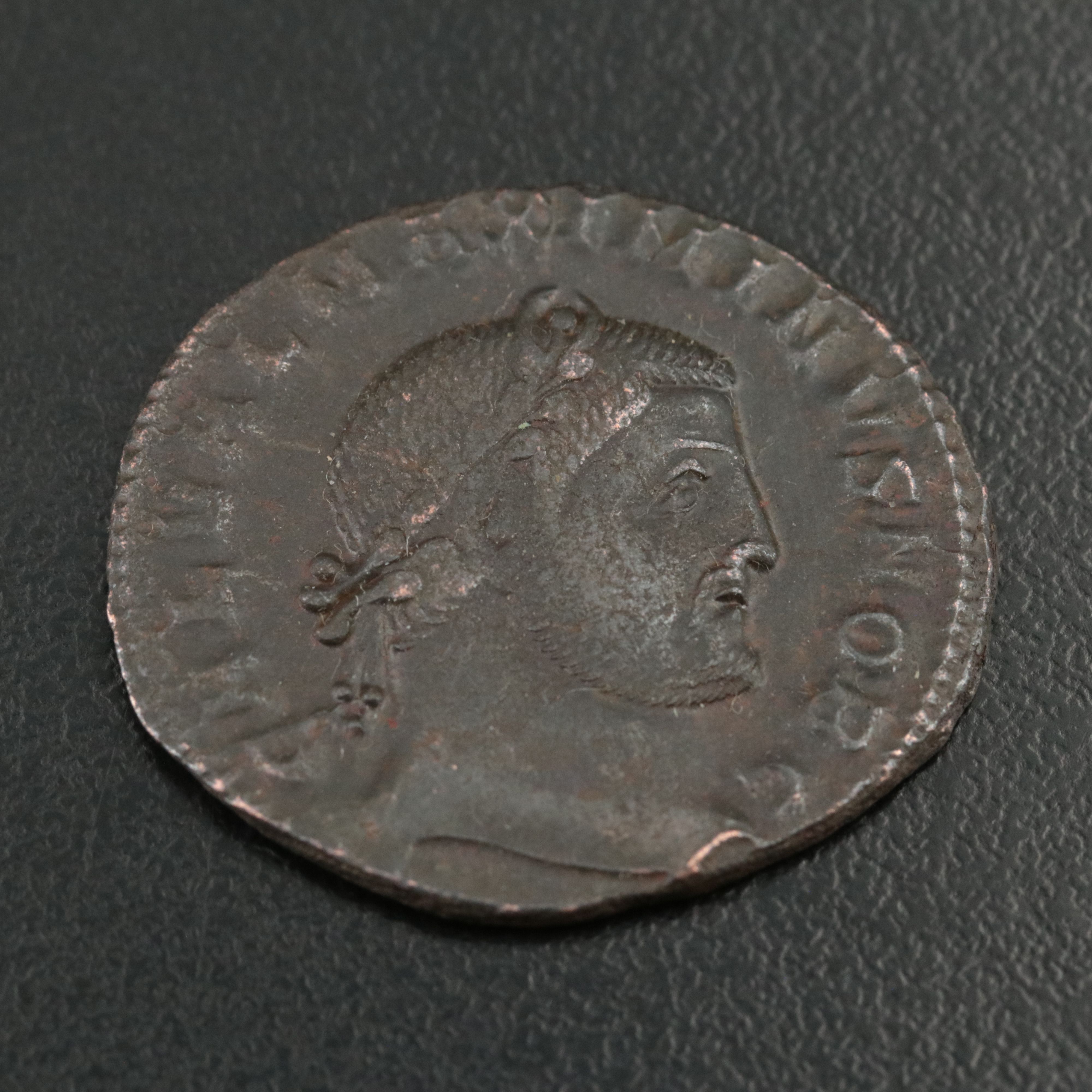 Ancient Roman Imperial Æ Follis Coin of Maximinus II, ca. 308 A.D.