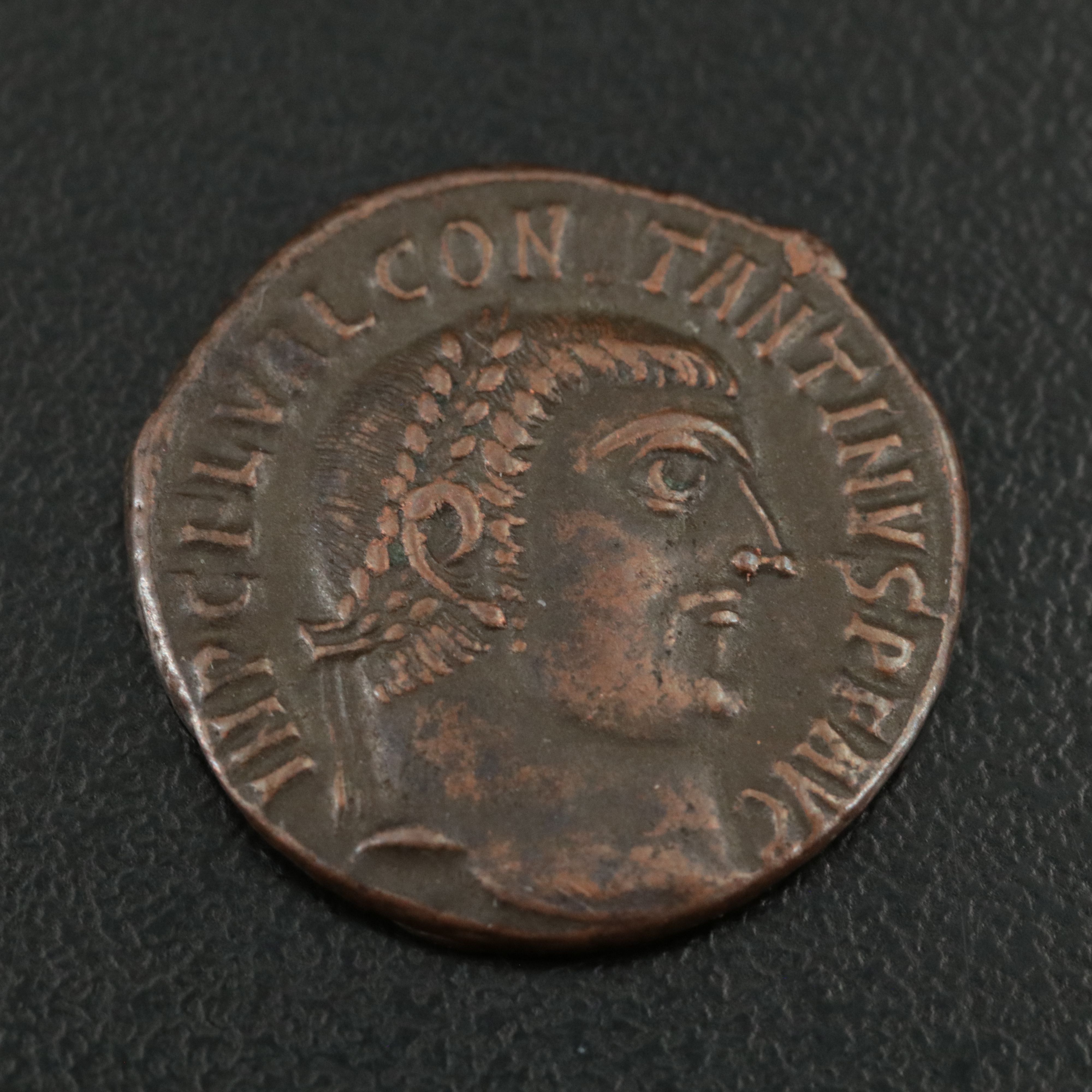 Ancient Roman Imperial Æ Follis Coin of Constantine I, "The Great," ca. 313 A.D.