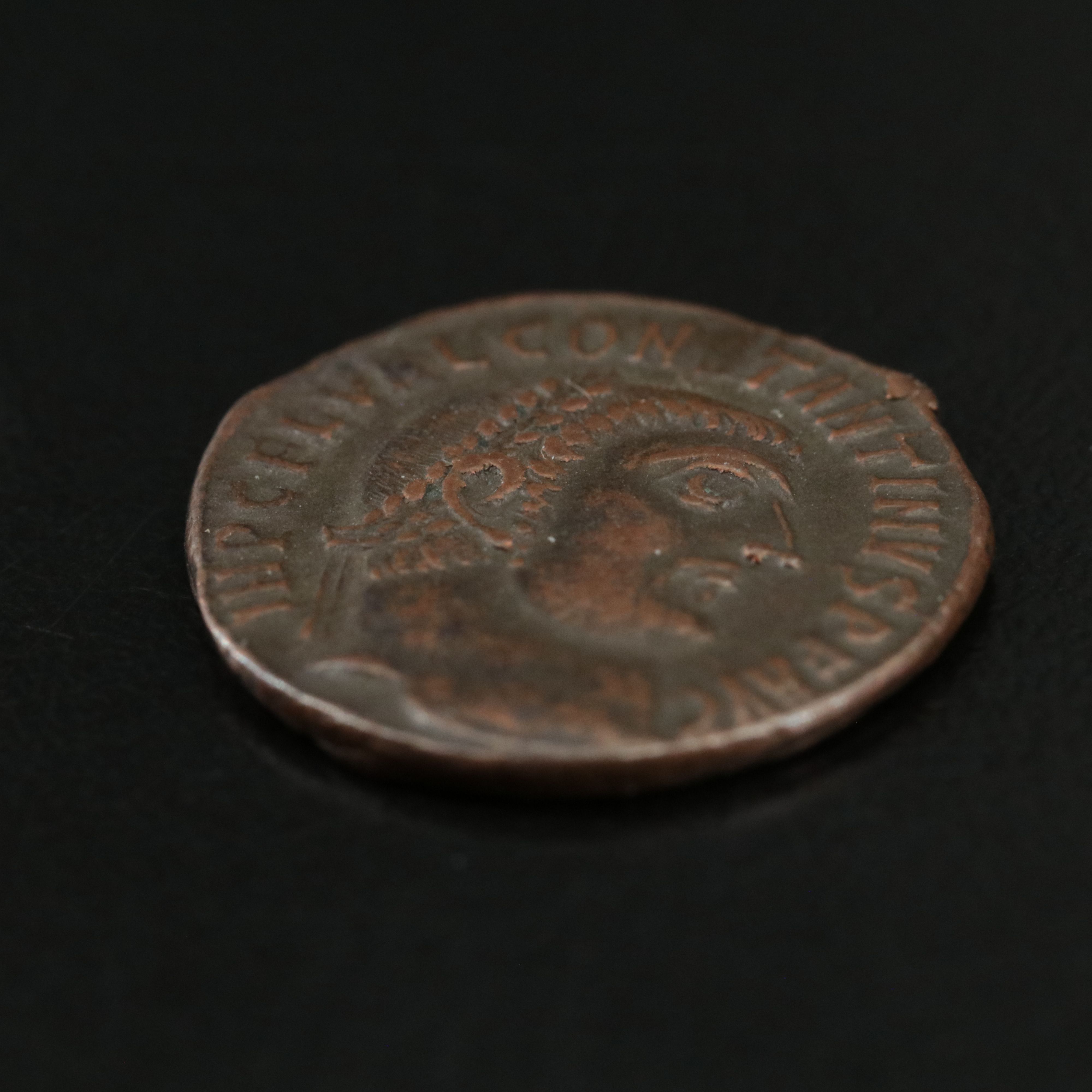 Ancient Roman Imperial Æ Follis Coin of Constantine I, "The Great," ca. 313 A.D.