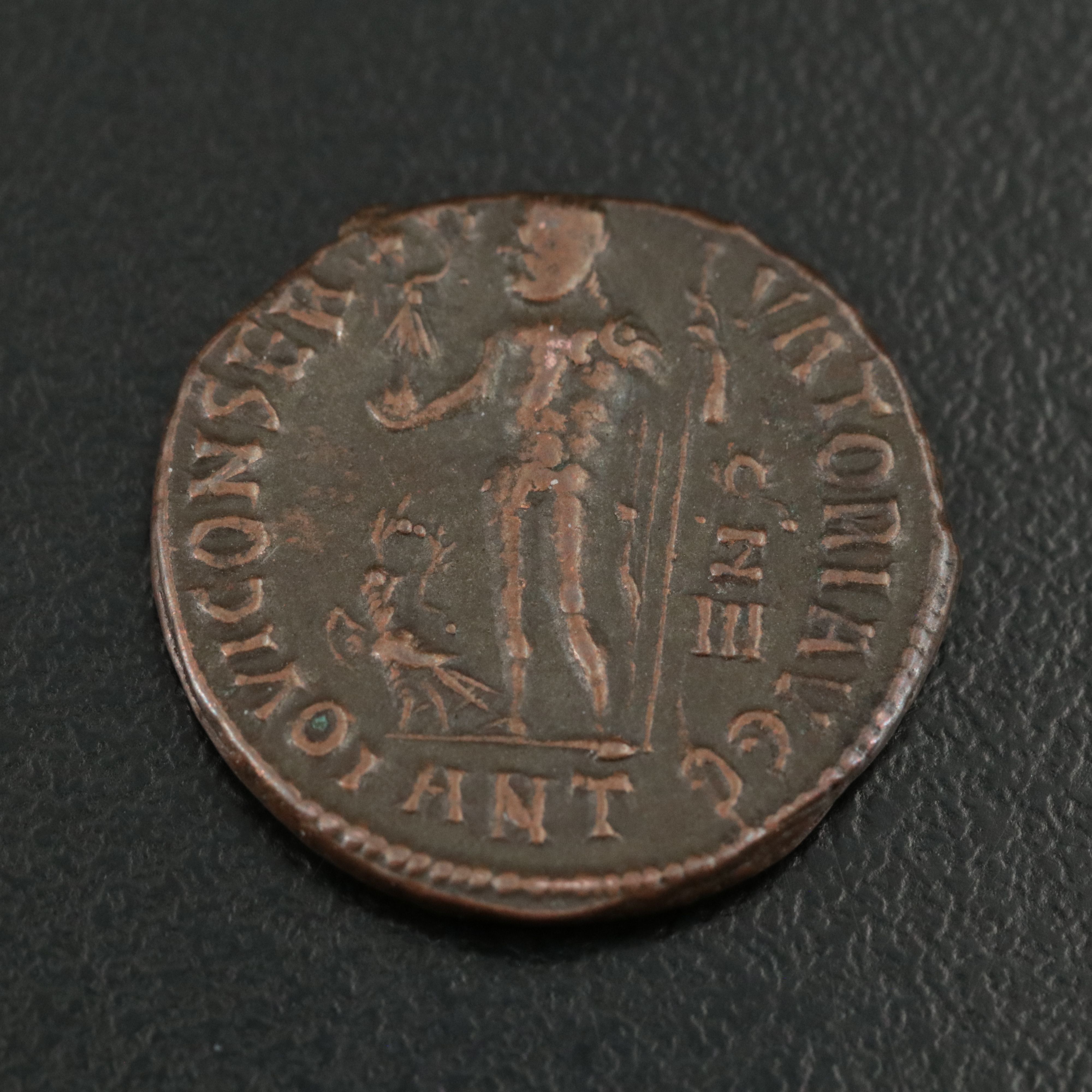 Ancient Roman Imperial Æ Follis Coin of Constantine I, "The Great," ca. 313 A.D.