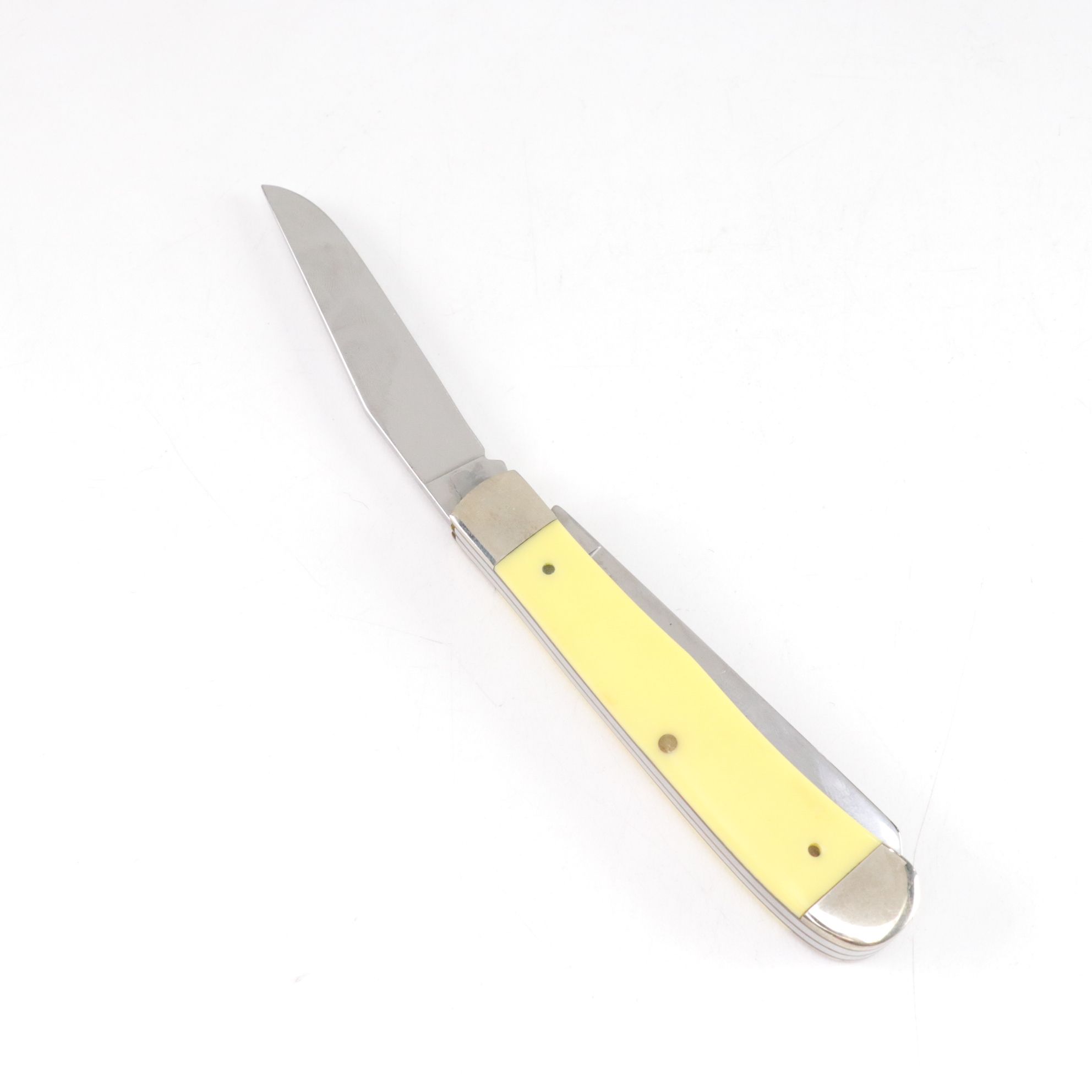 Three Case Yellow Handle Folding Knives, Mid to Late 20th Century