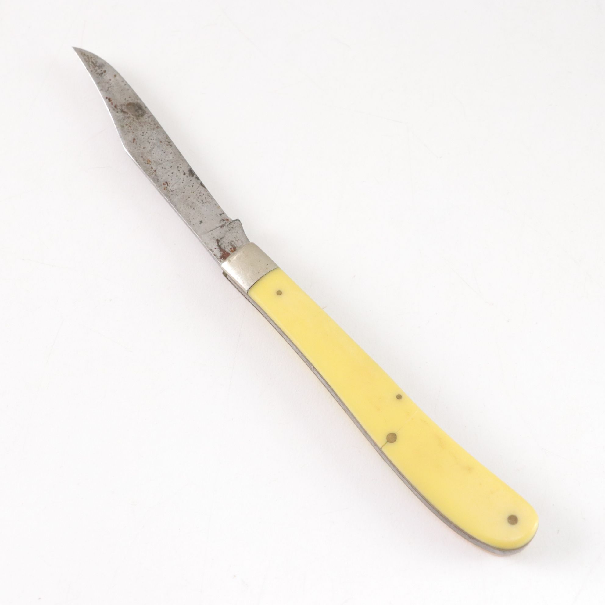Three Case Yellow Handle Folding Knives, Mid to Late 20th Century