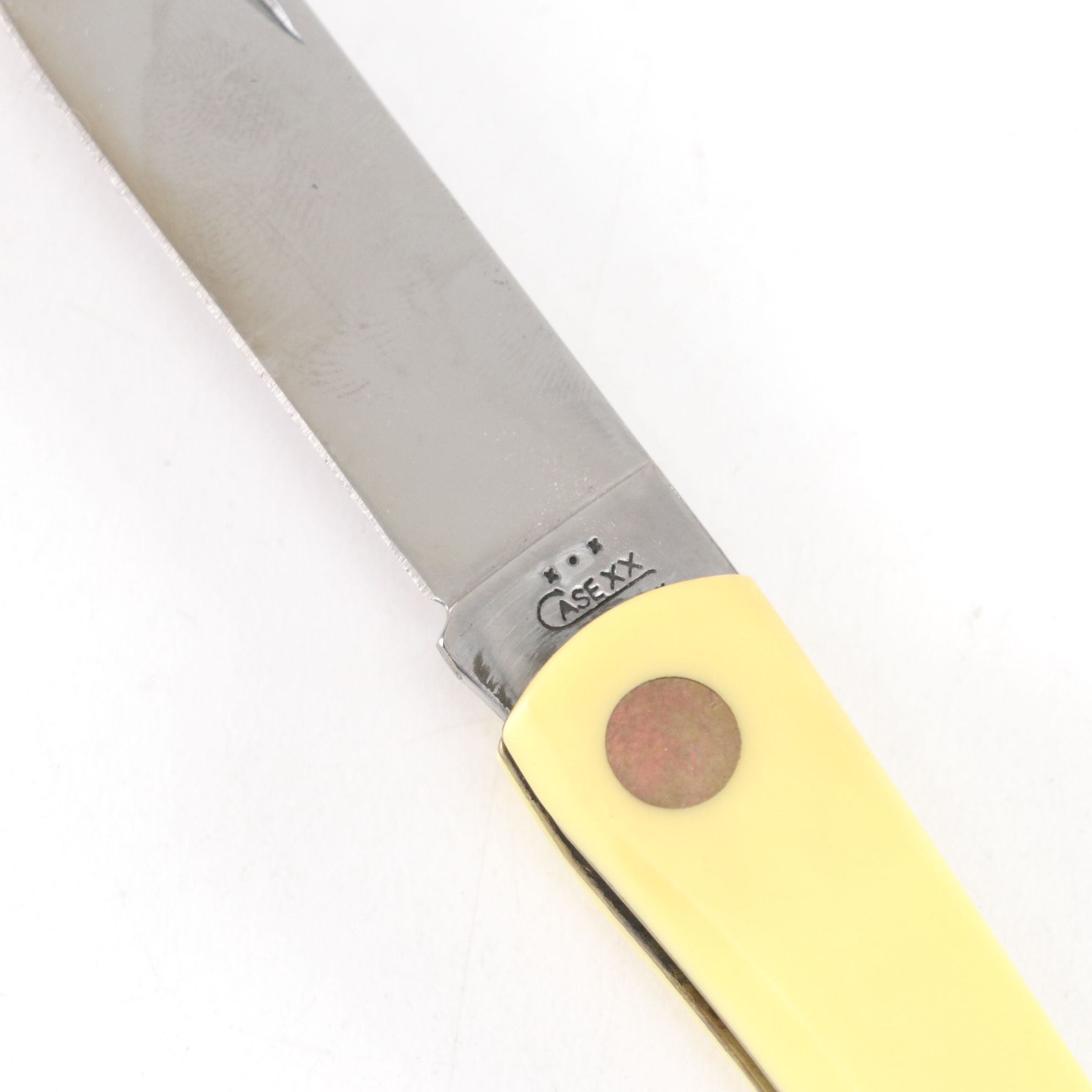 Three Case Yellow Handle Folding Knives, Mid to Late 20th Century