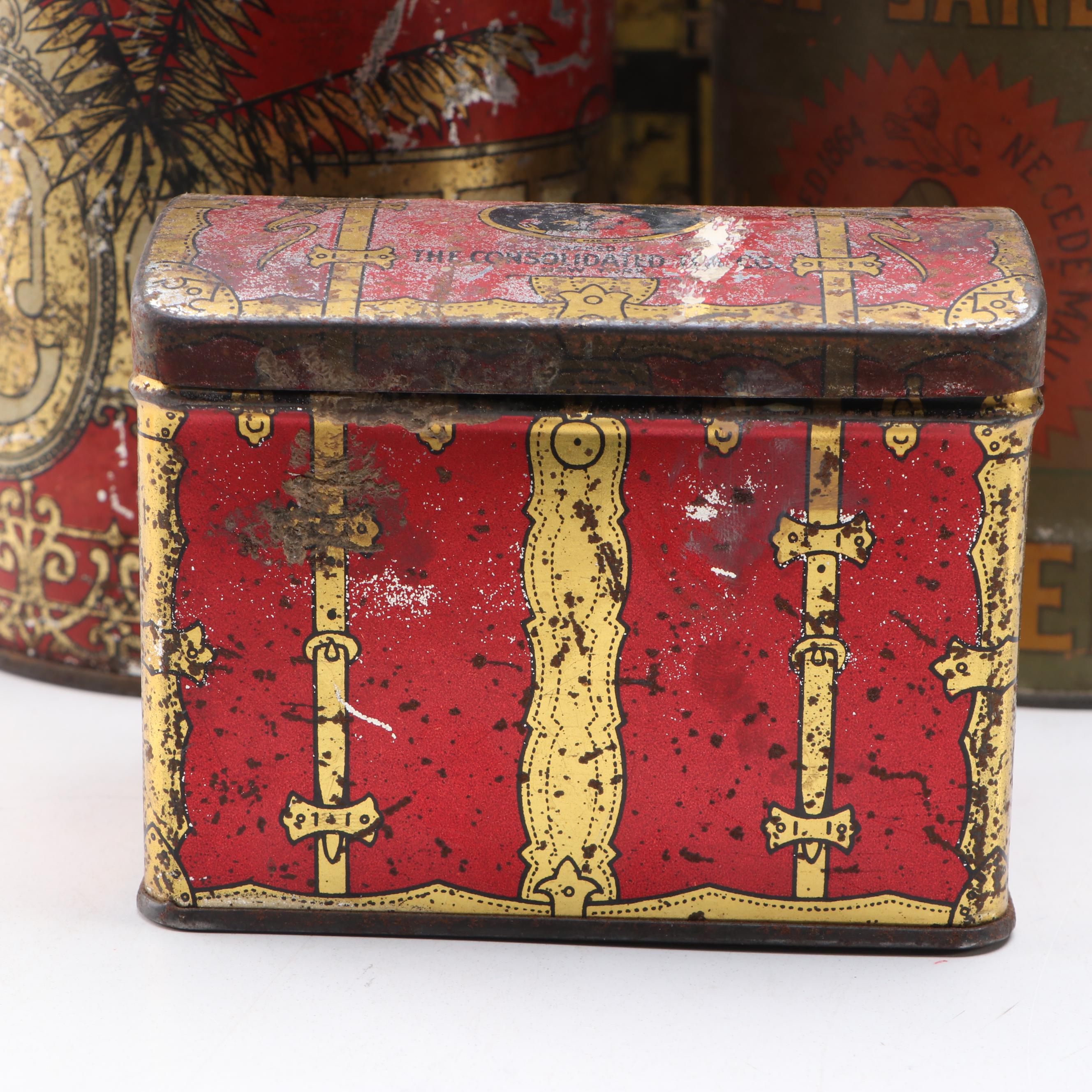 Chase & Sanborns, Swee-Touch-Nee Tea and More Tins, Late 19th/ Early 20th C.