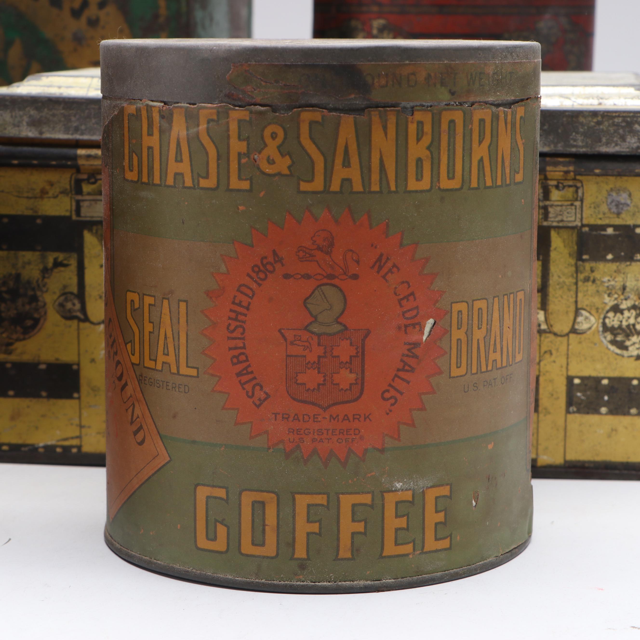Chase & Sanborns, Swee-Touch-Nee Tea and More Tins, Late 19th/ Early 20th C.