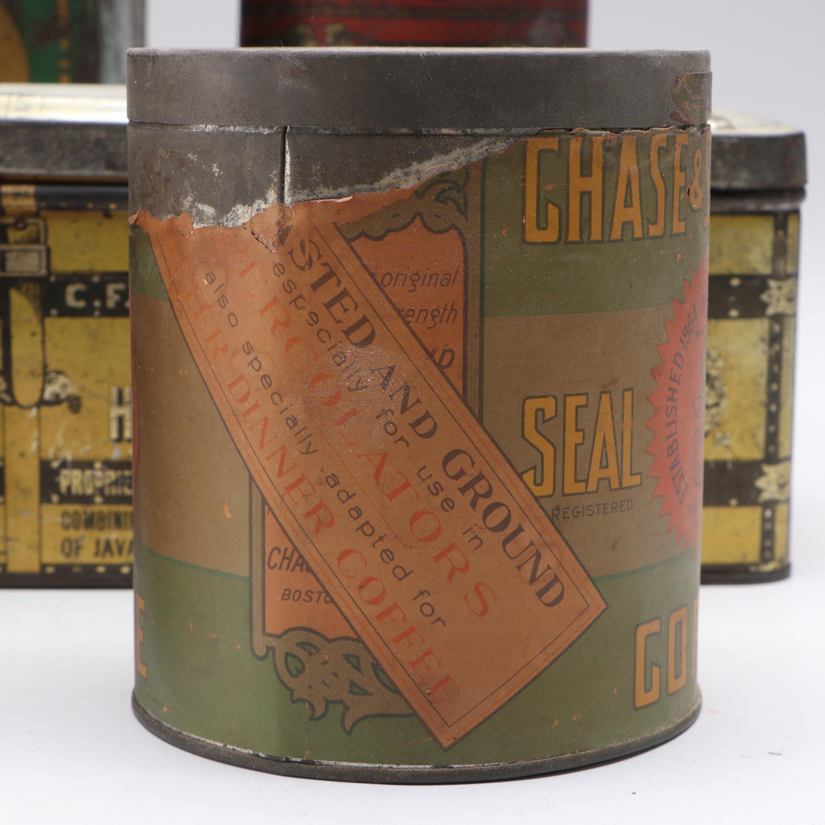 Chase & Sanborns, Swee-Touch-Nee Tea and More Tins, Late 19th/ Early 20th C.