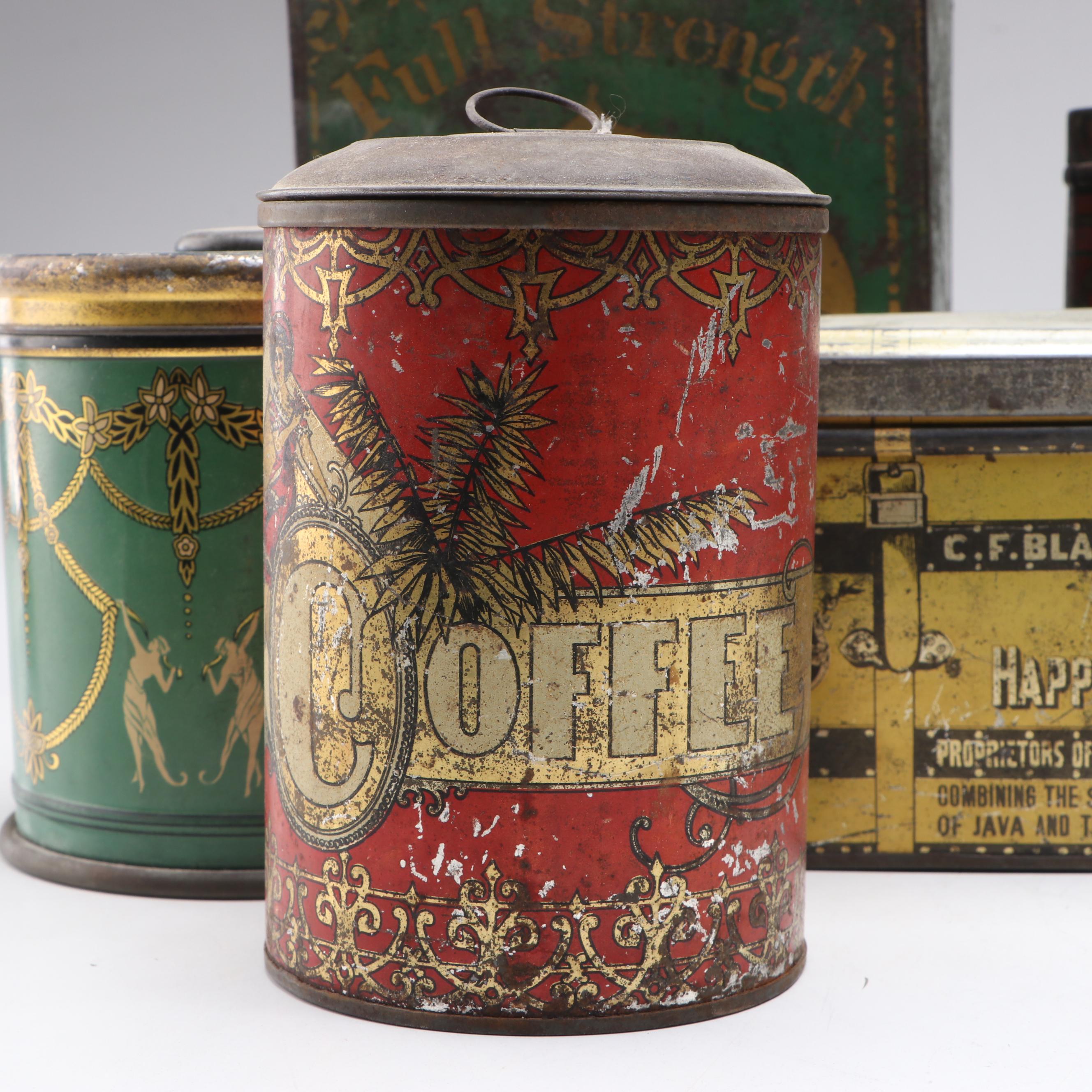 Chase & Sanborns, Swee-Touch-Nee Tea and More Tins, Late 19th/ Early 20th C.