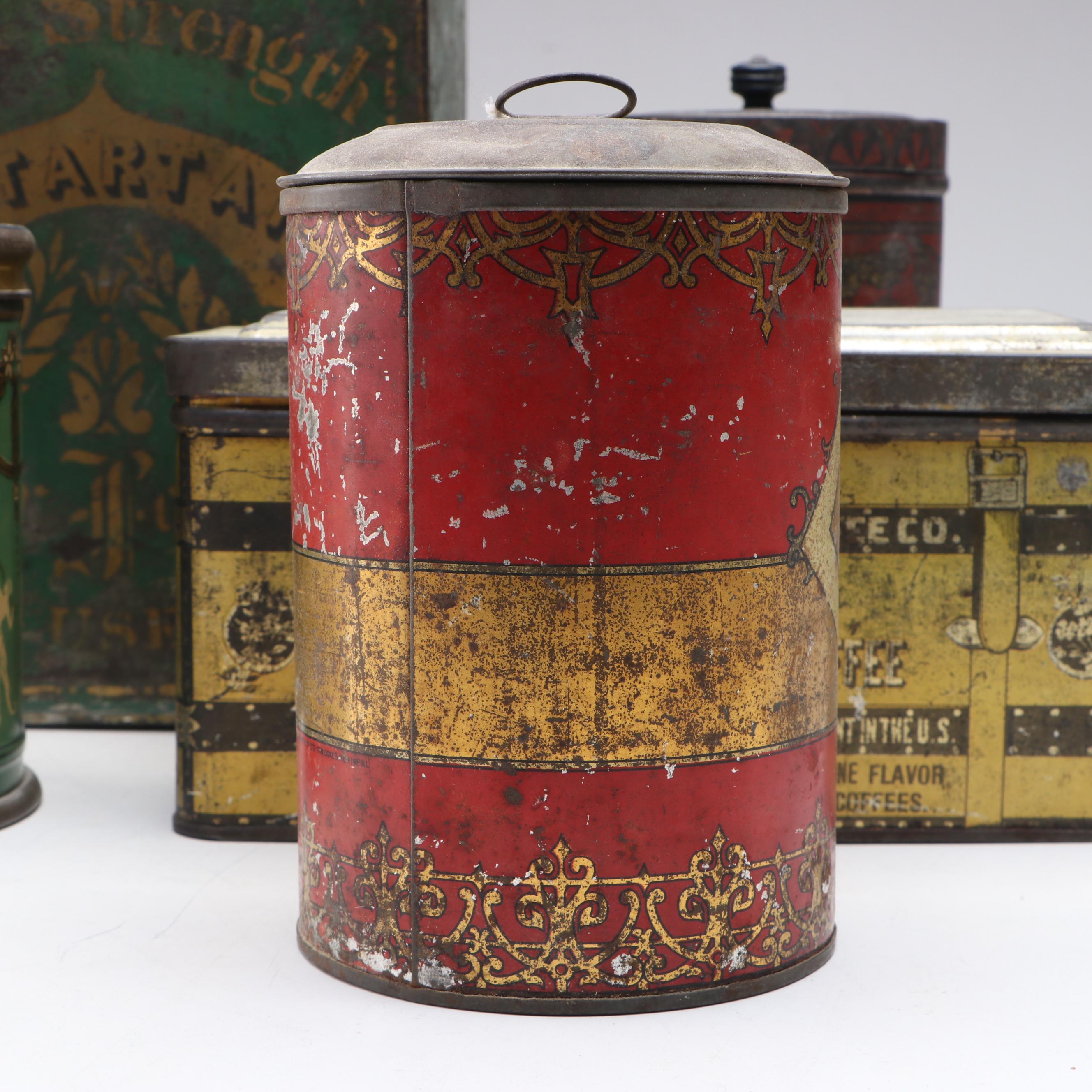 Chase & Sanborns, Swee-Touch-Nee Tea and More Tins, Late 19th/ Early 20th C.