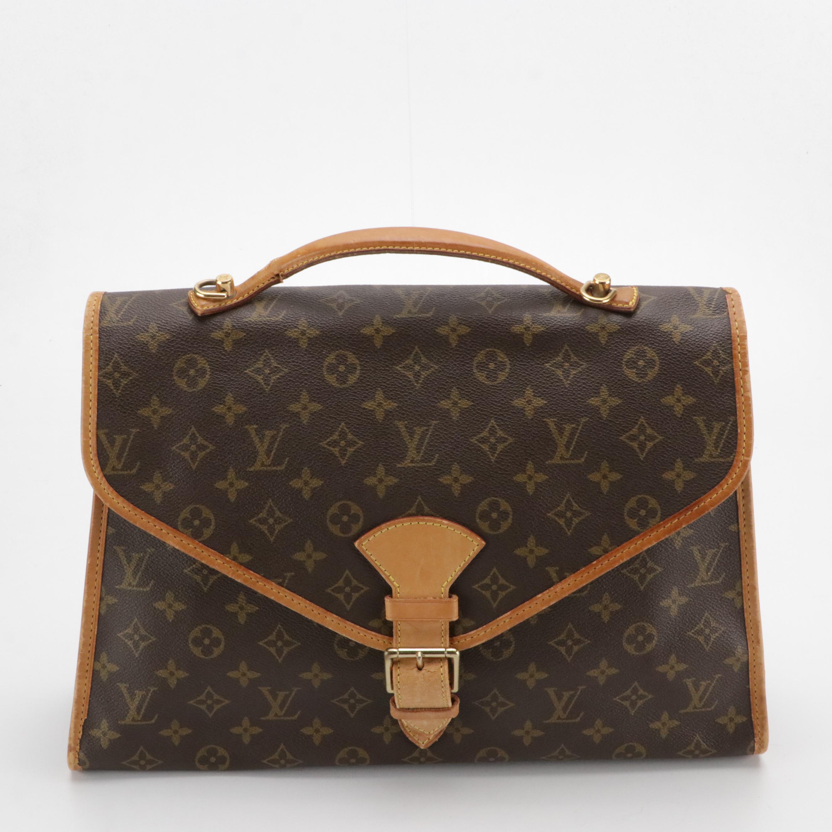 Louis Vuitton Beverly Two-Way Briefcase in Monogram Canvas & Vachetta Leather