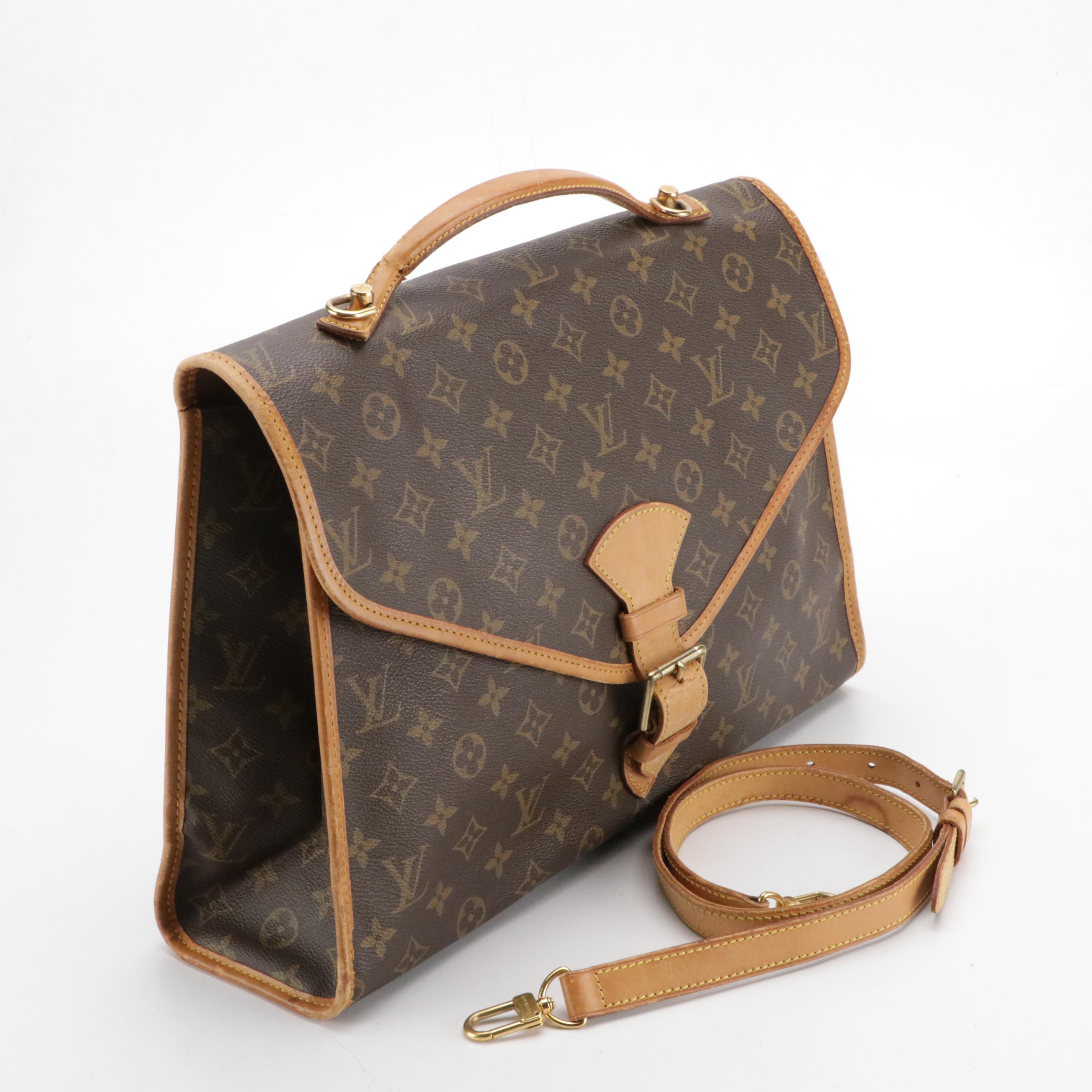 Louis Vuitton Beverly Two-Way Briefcase in Monogram Canvas & Vachetta Leather