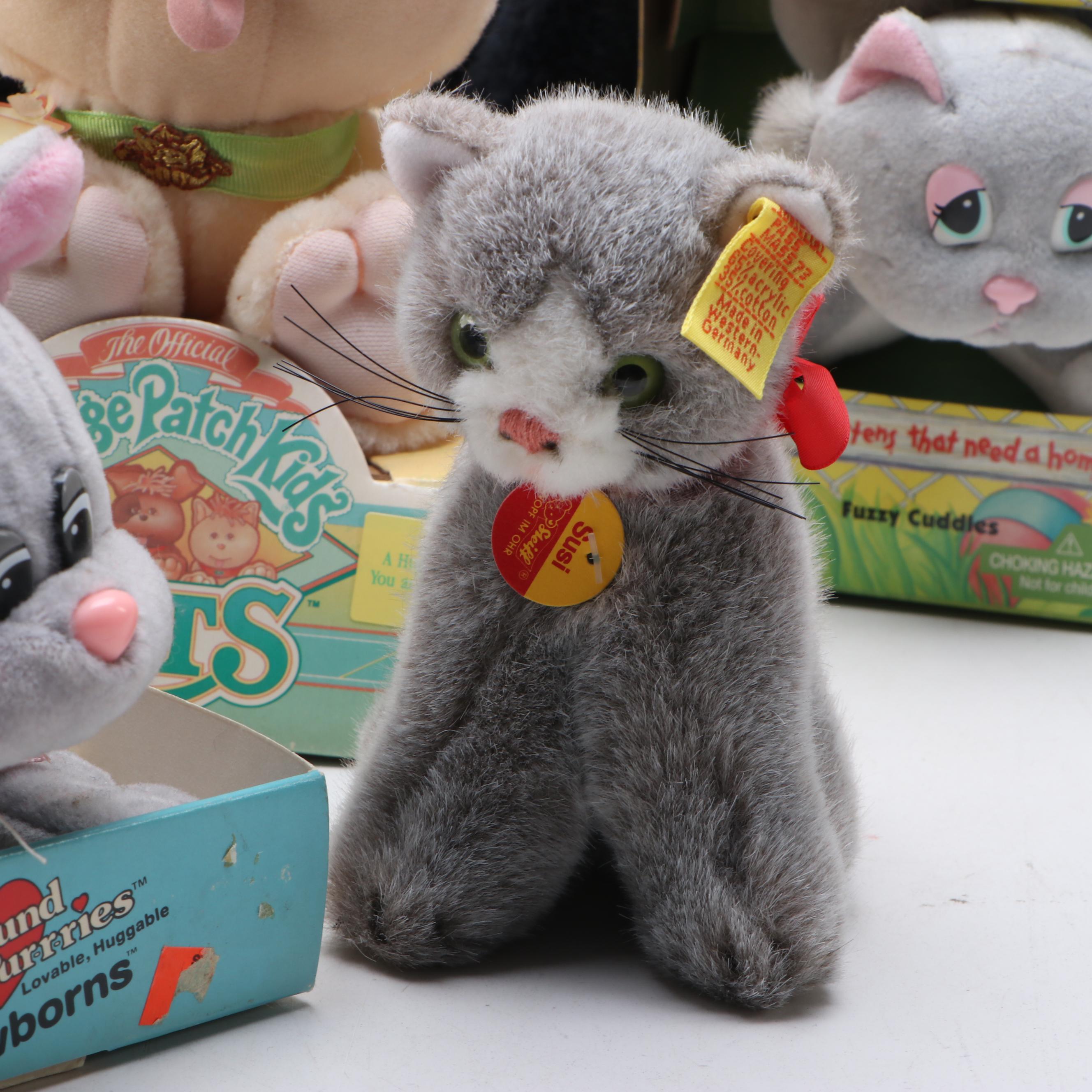 Steiff "Susi," Street Kids "Socks" and More Toy Cats, Late 20th Century