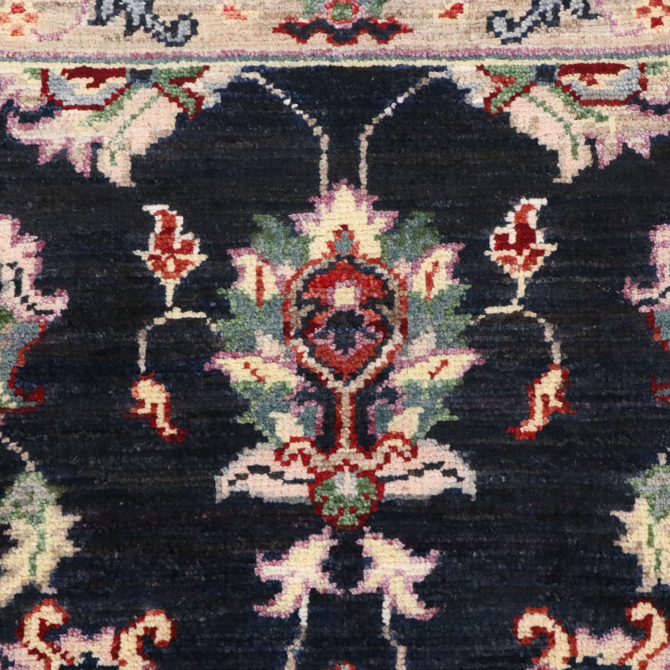2' x 3'1 Hand-Knotted Indian Agra Accent Rug