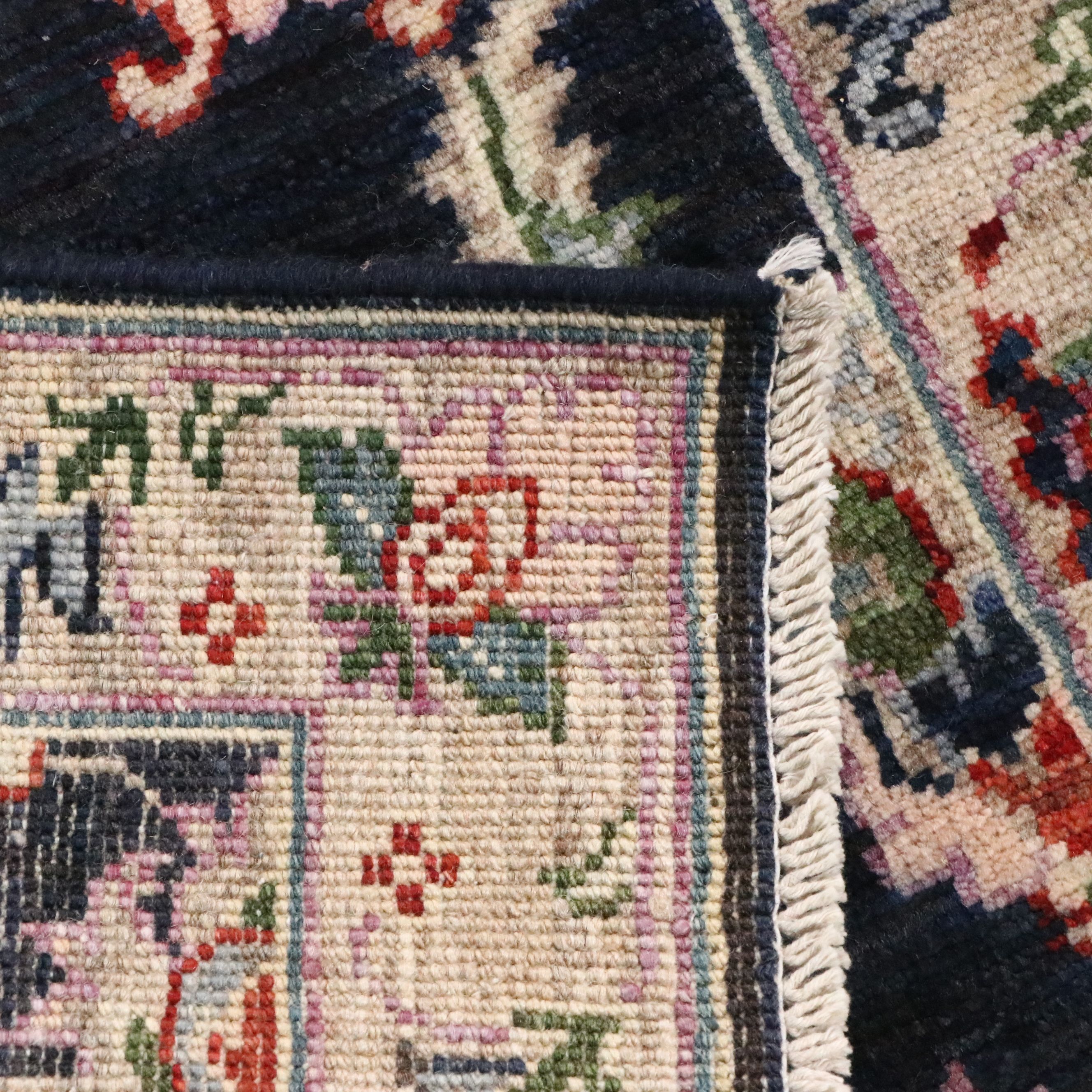 2' x 3'1 Hand-Knotted Indian Agra Accent Rug