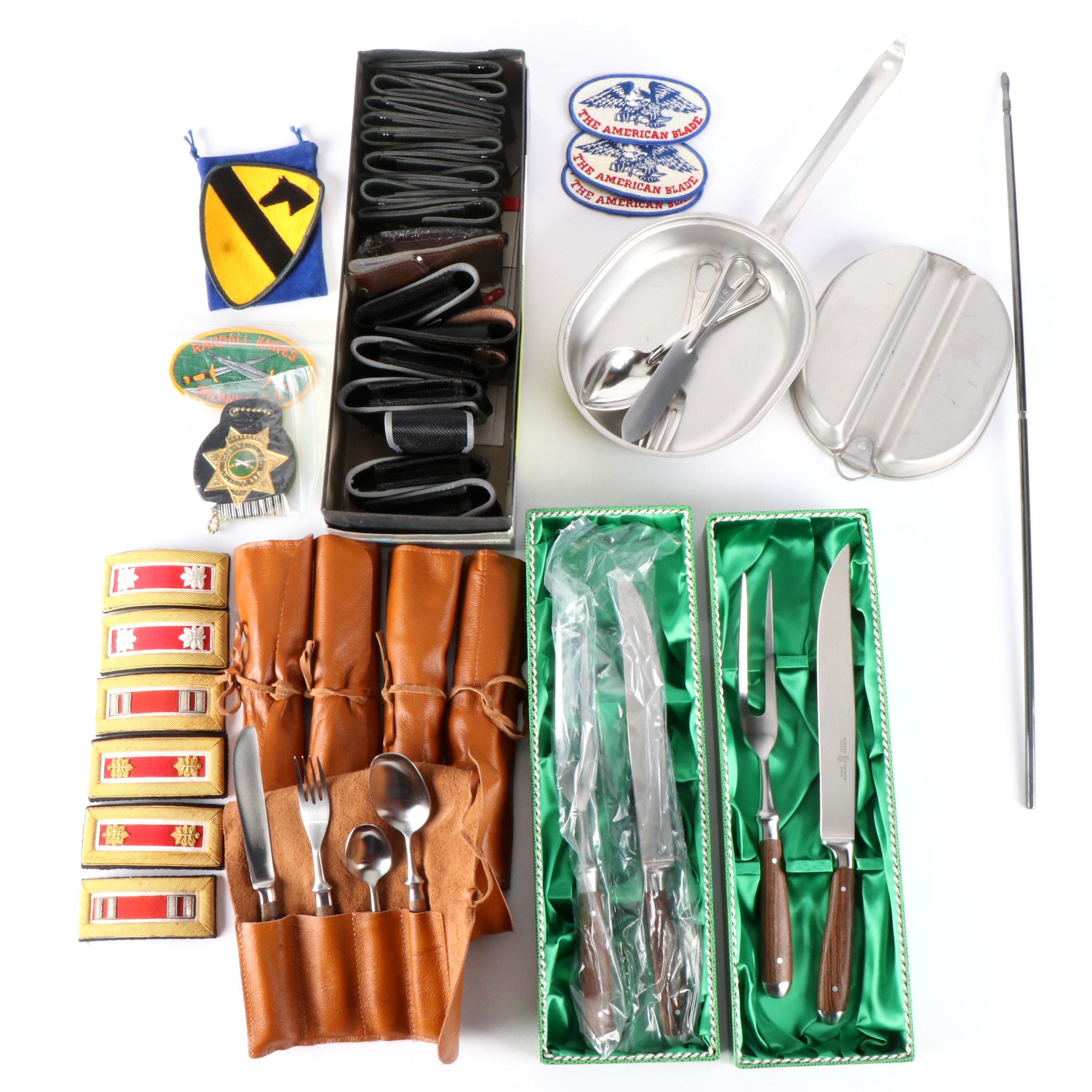 Winger-Soligen Utensil and Carving sets, a Mess Kit, and More