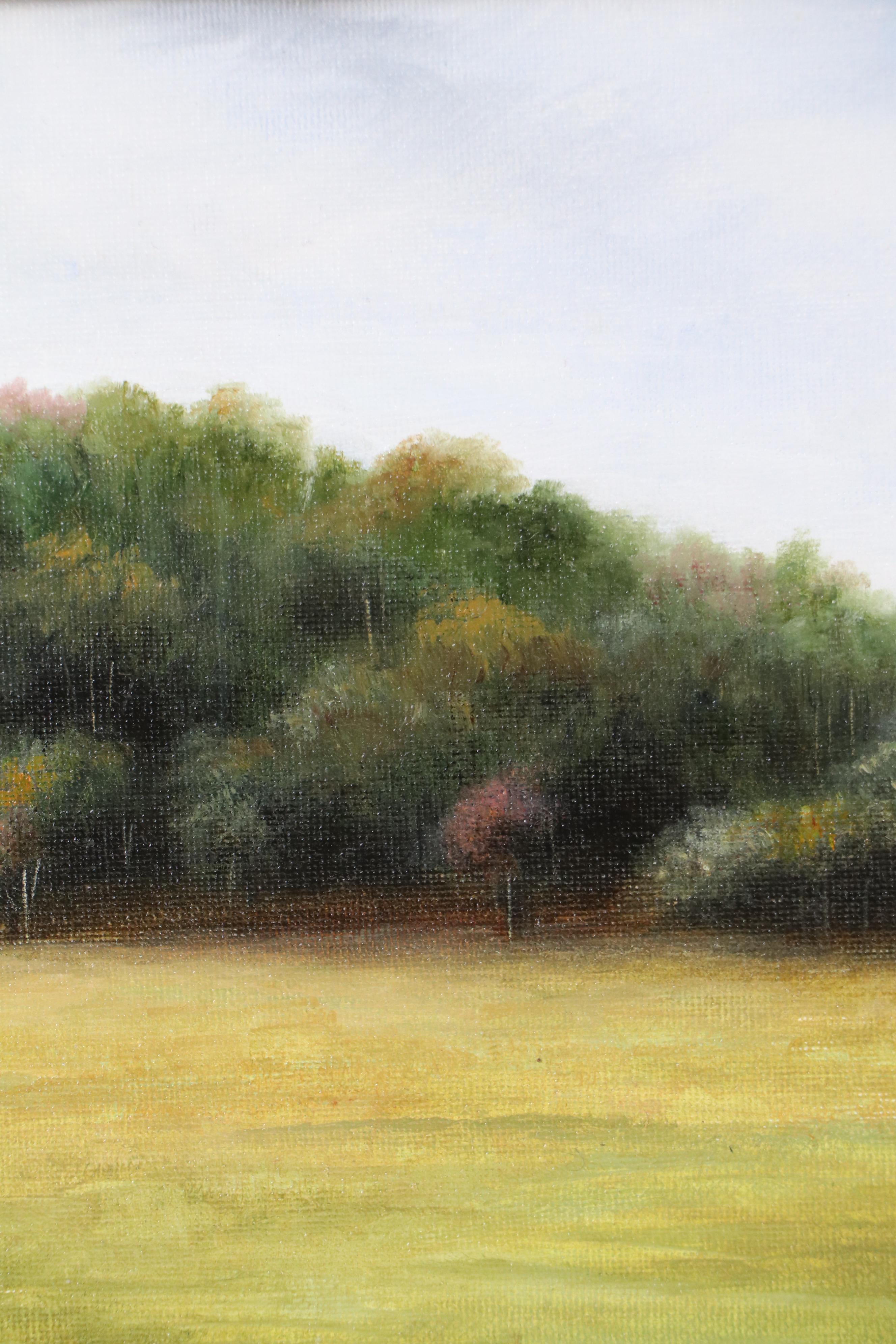 Houra Alghizzi Landscape  Painting "Late Summer Trees," 2025