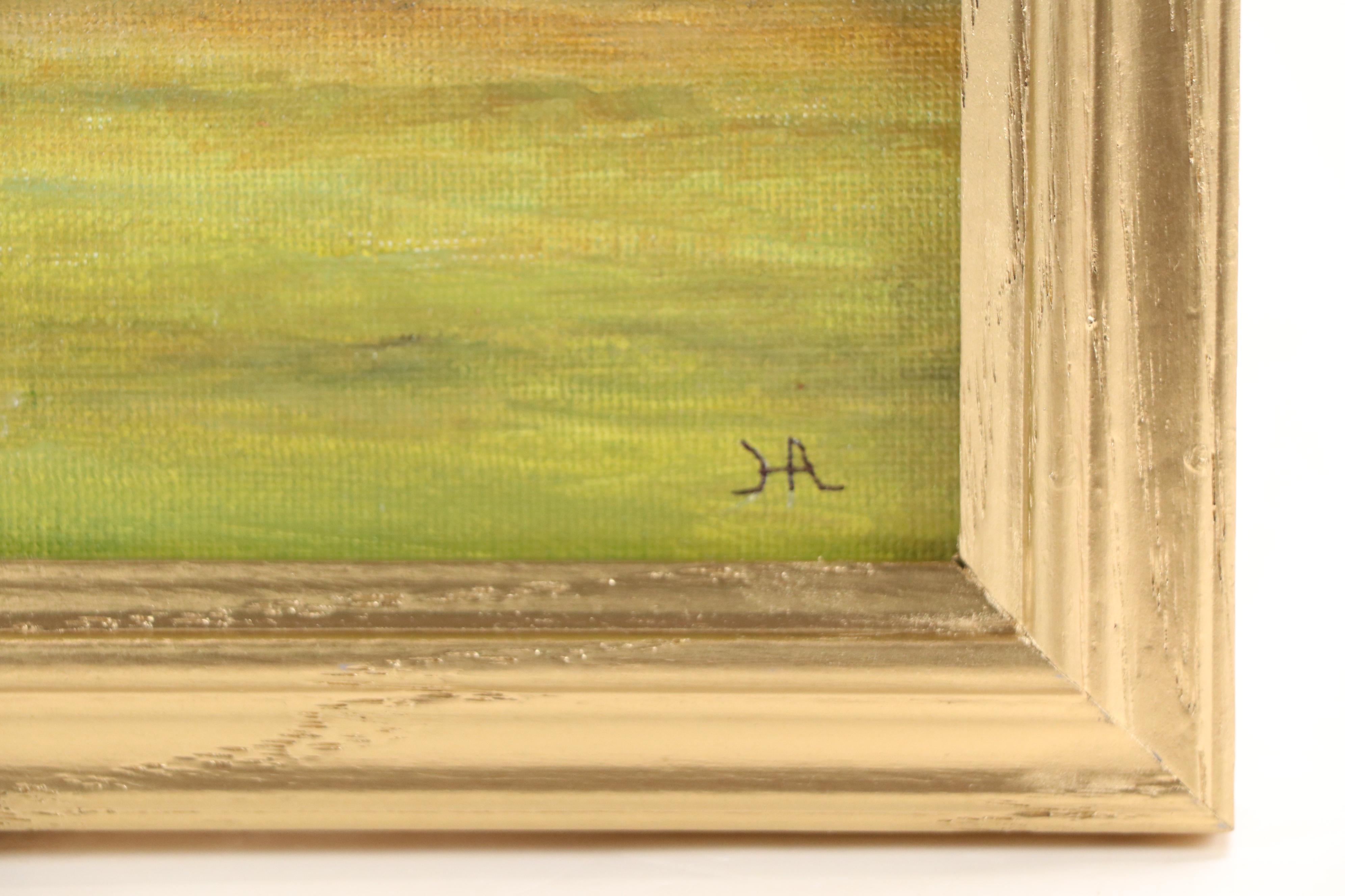 Houra Alghizzi Landscape  Painting "Late Summer Trees," 2025