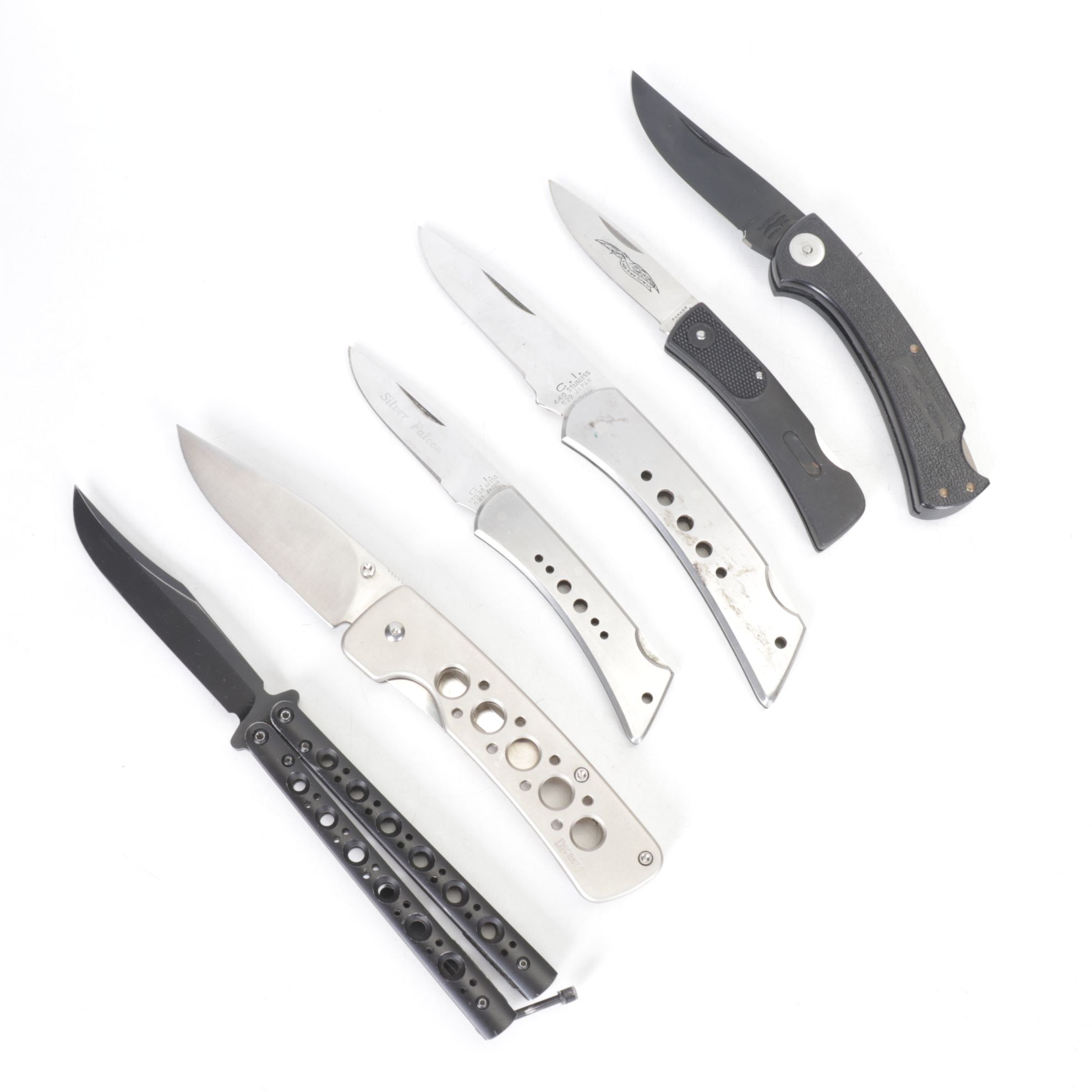 Six Folding Knives with Parker, Compass Industries, Columbia River, and More