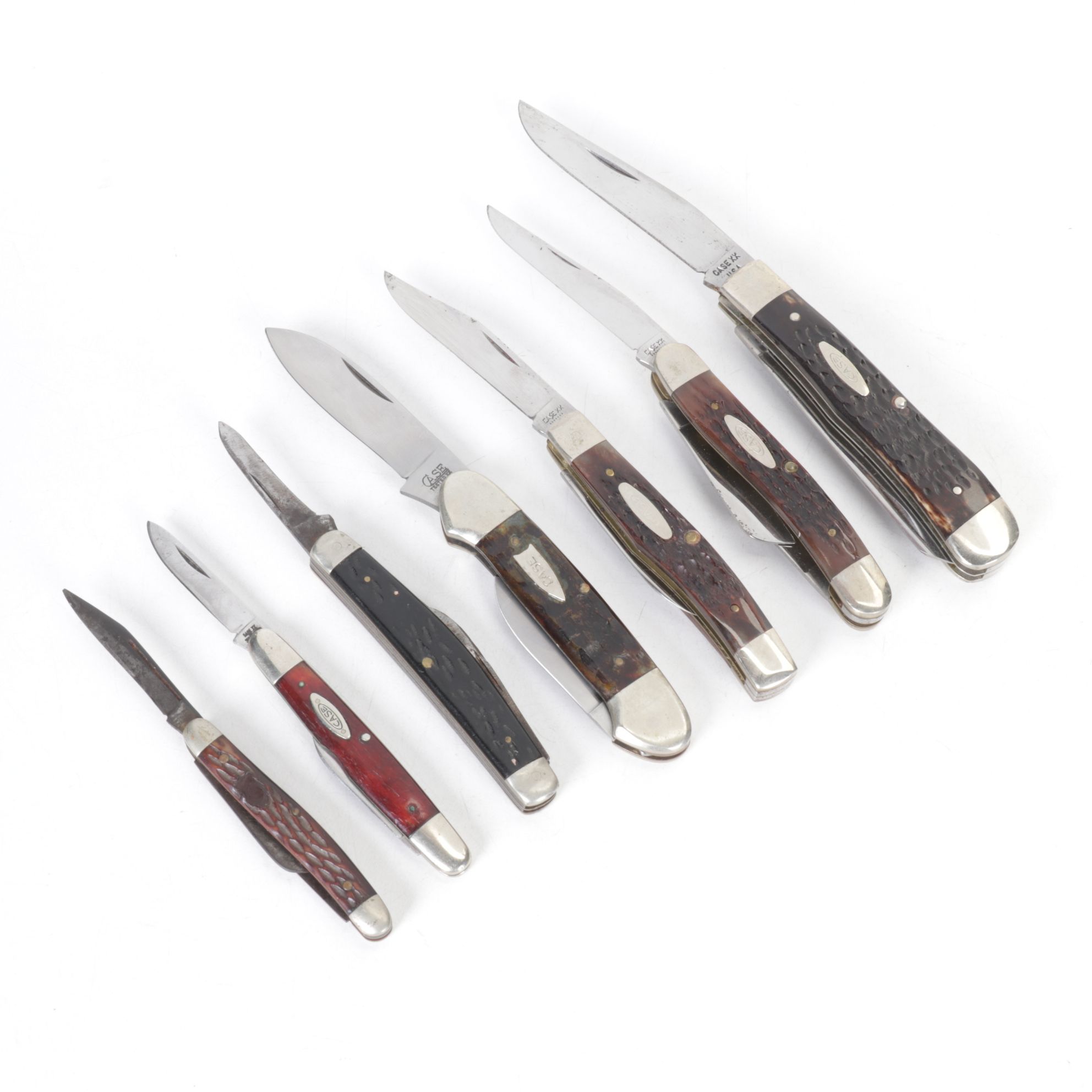 Case Bone Handled Folding Pocket Knife Collection