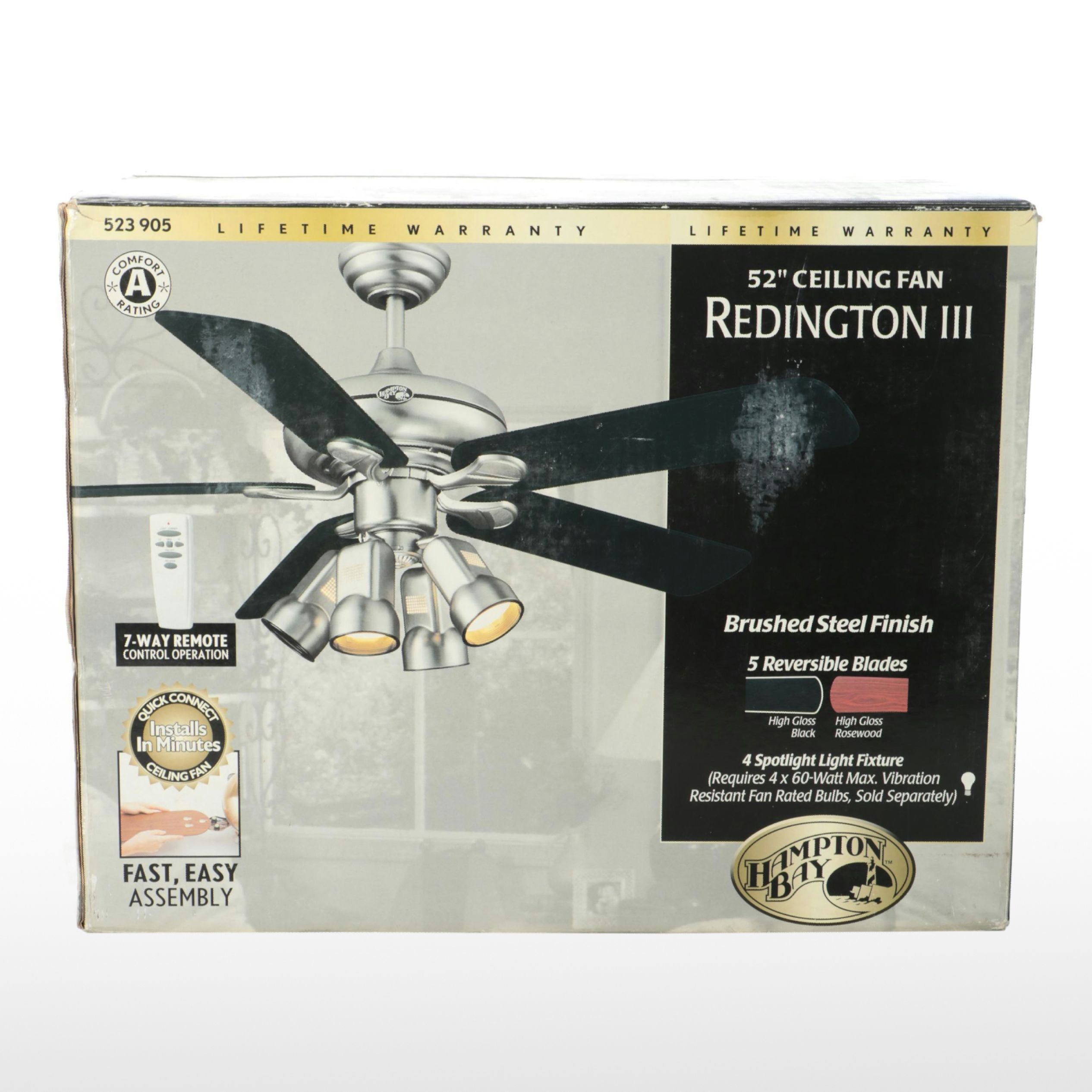 Hampton Bay Redington III Ceiling Fan