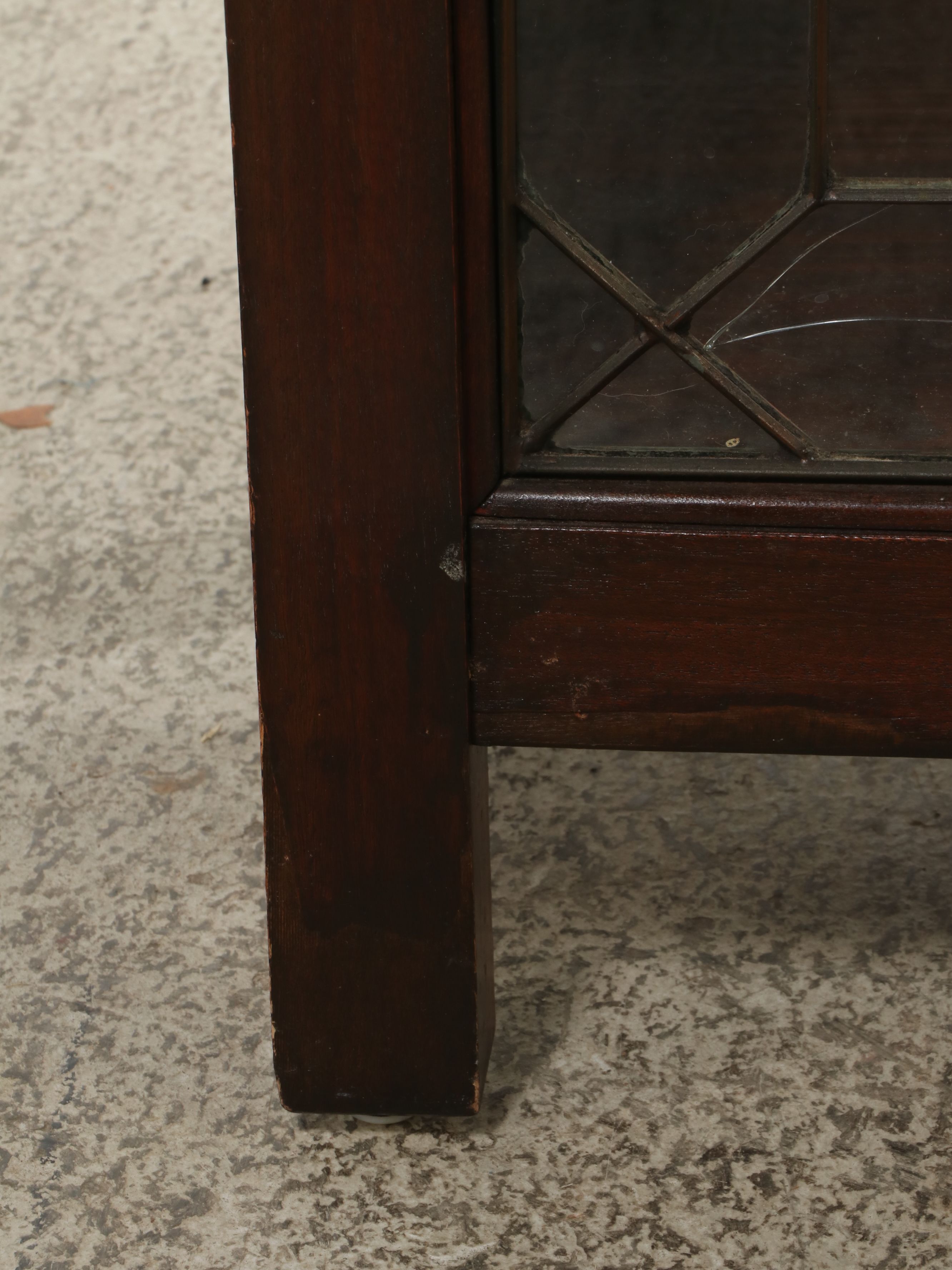 Shop of The Crafters Panel Glass and Mahogany Grandfather Clock