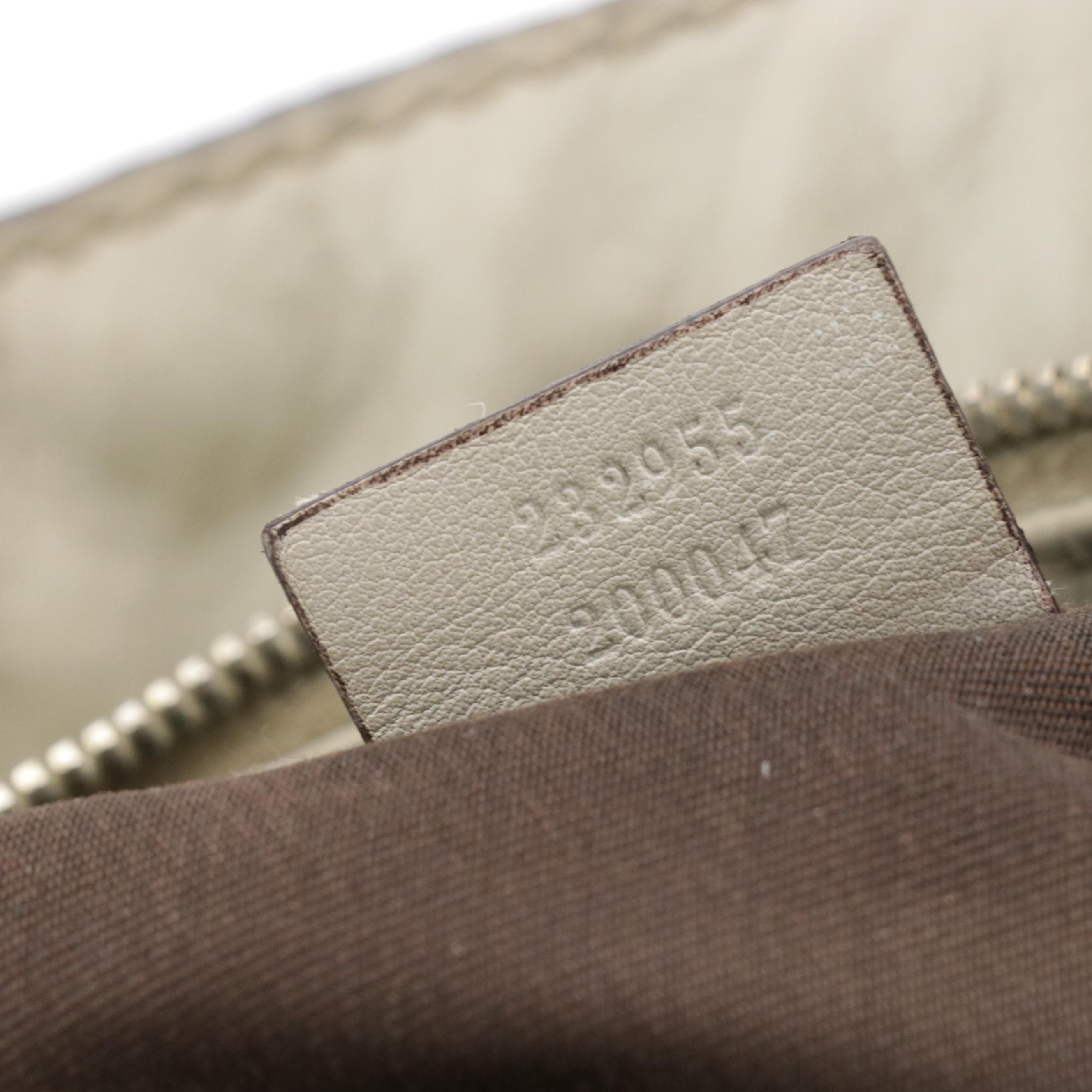 Gucci Sukey Hobo Shoulder Bag in Brown GG Canvas and Leather Trim