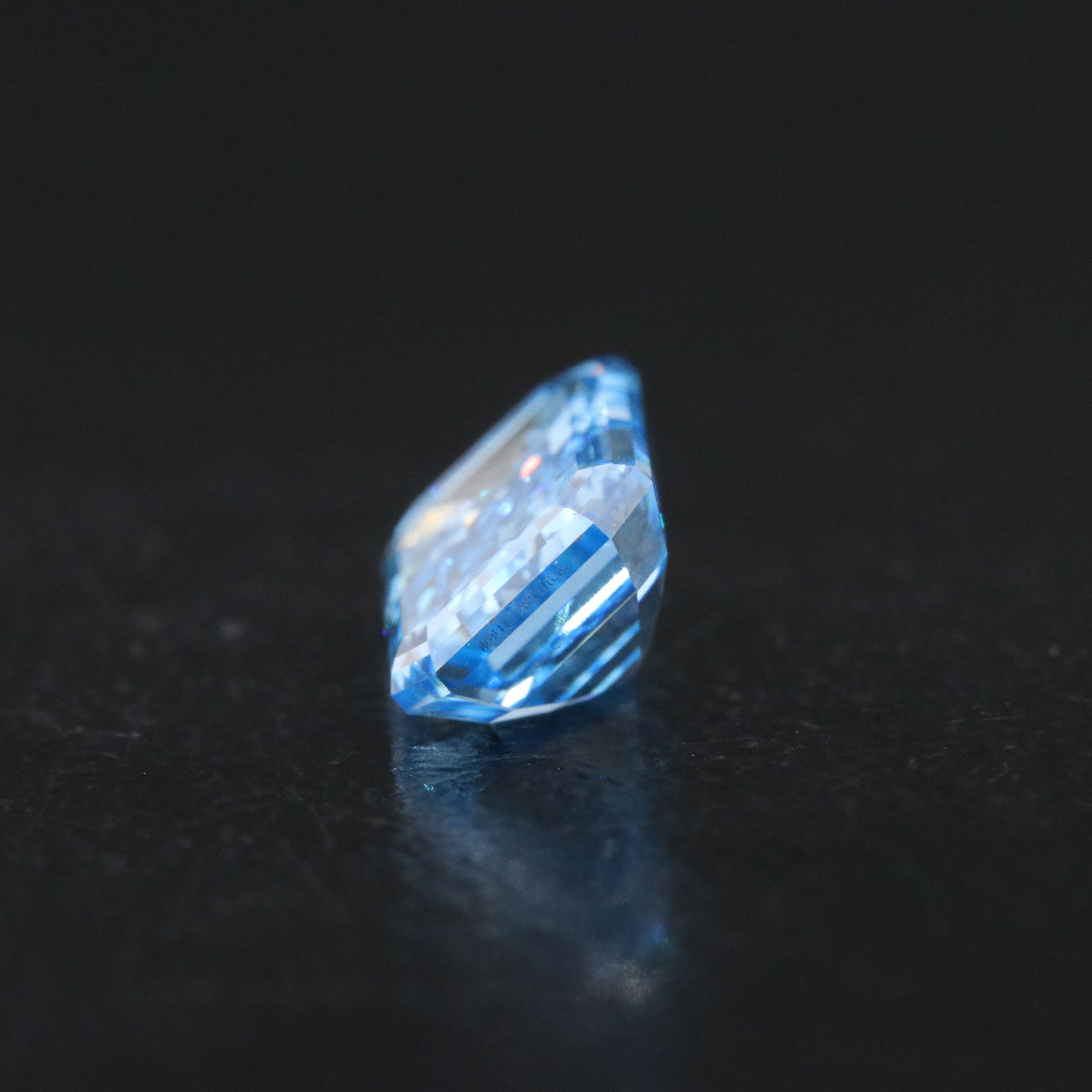 Loose 1.54 CT Lab Grown Fancy Blue Diamond with IGI Report