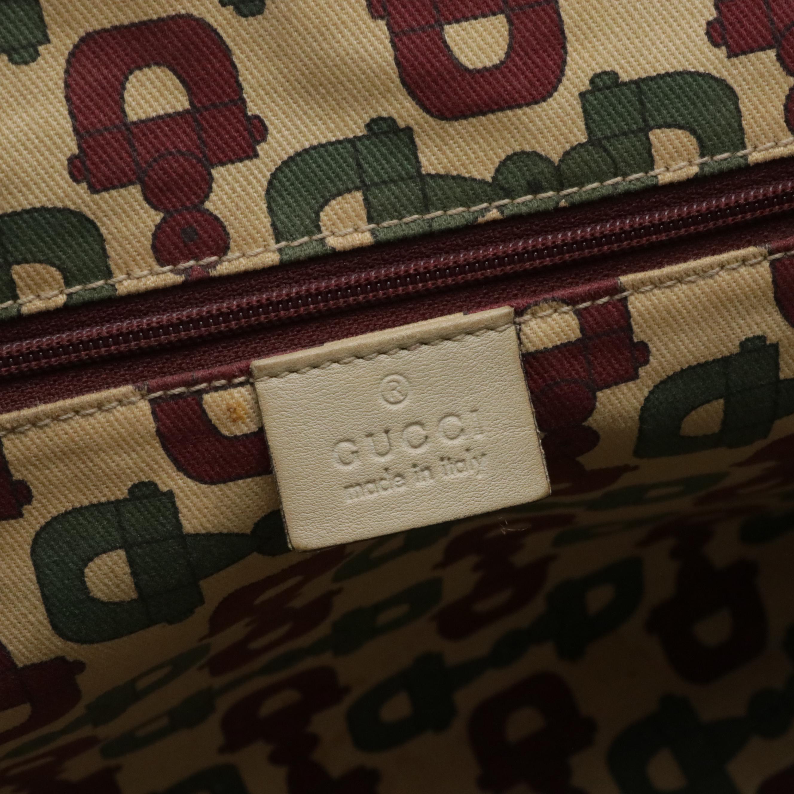 Gucci Princy Tote in GG Canvas and Leather