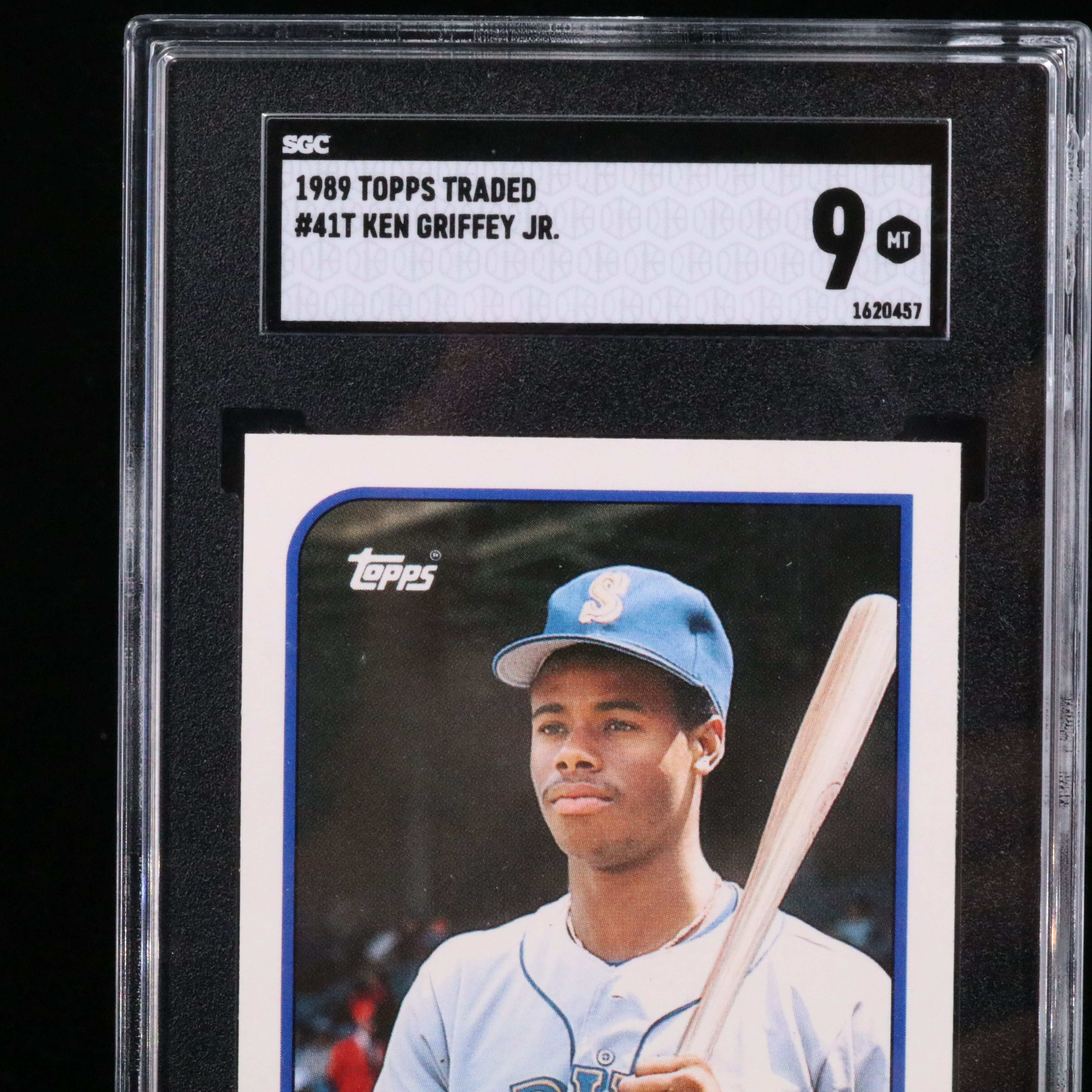 1989 Topps Traded Ken Griffey Jr. Rookie Baseball Card Graded SGC 9