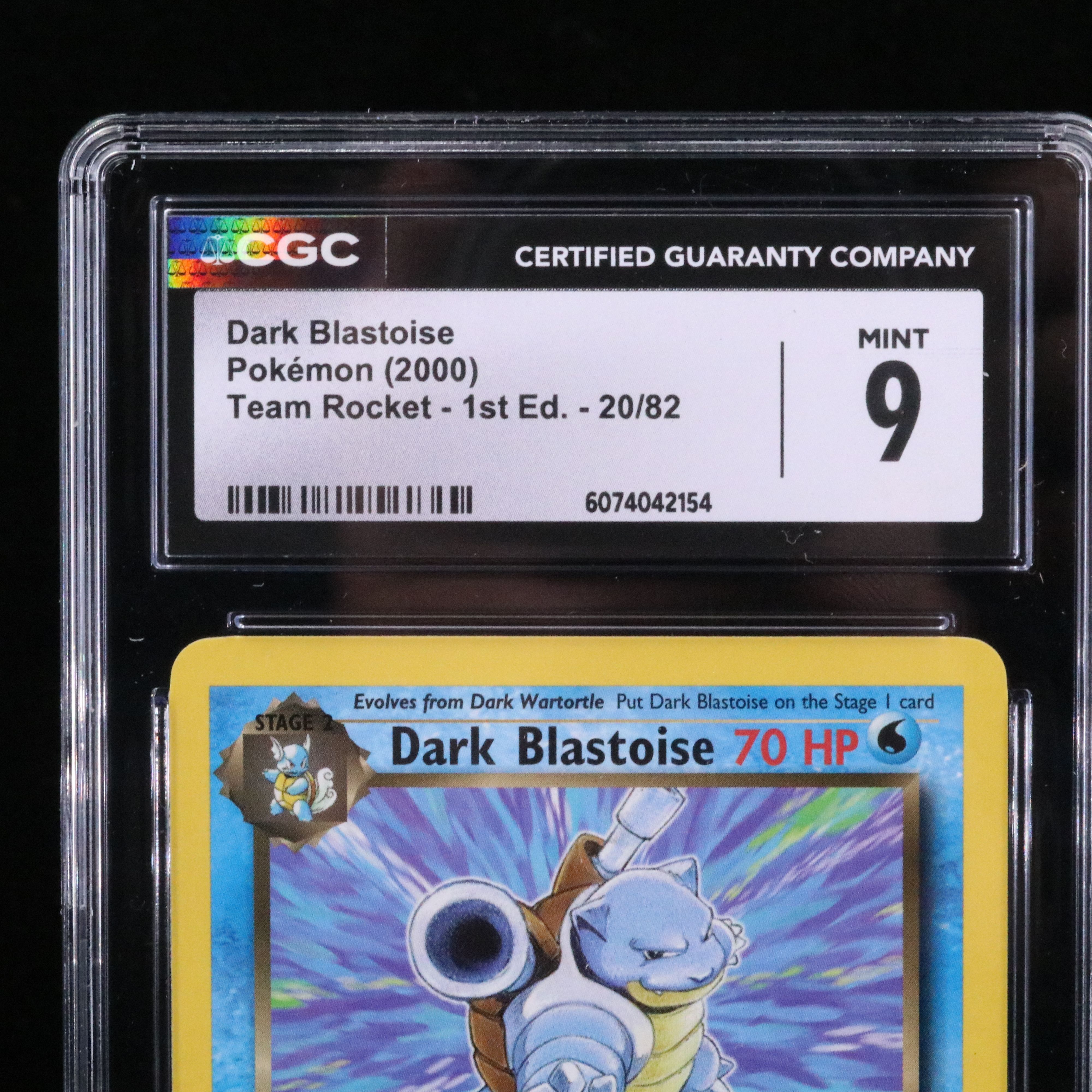 Team Rocket Dark Blastoise 1st Edition Pokémon Card Graded CGC 9 | EBTH